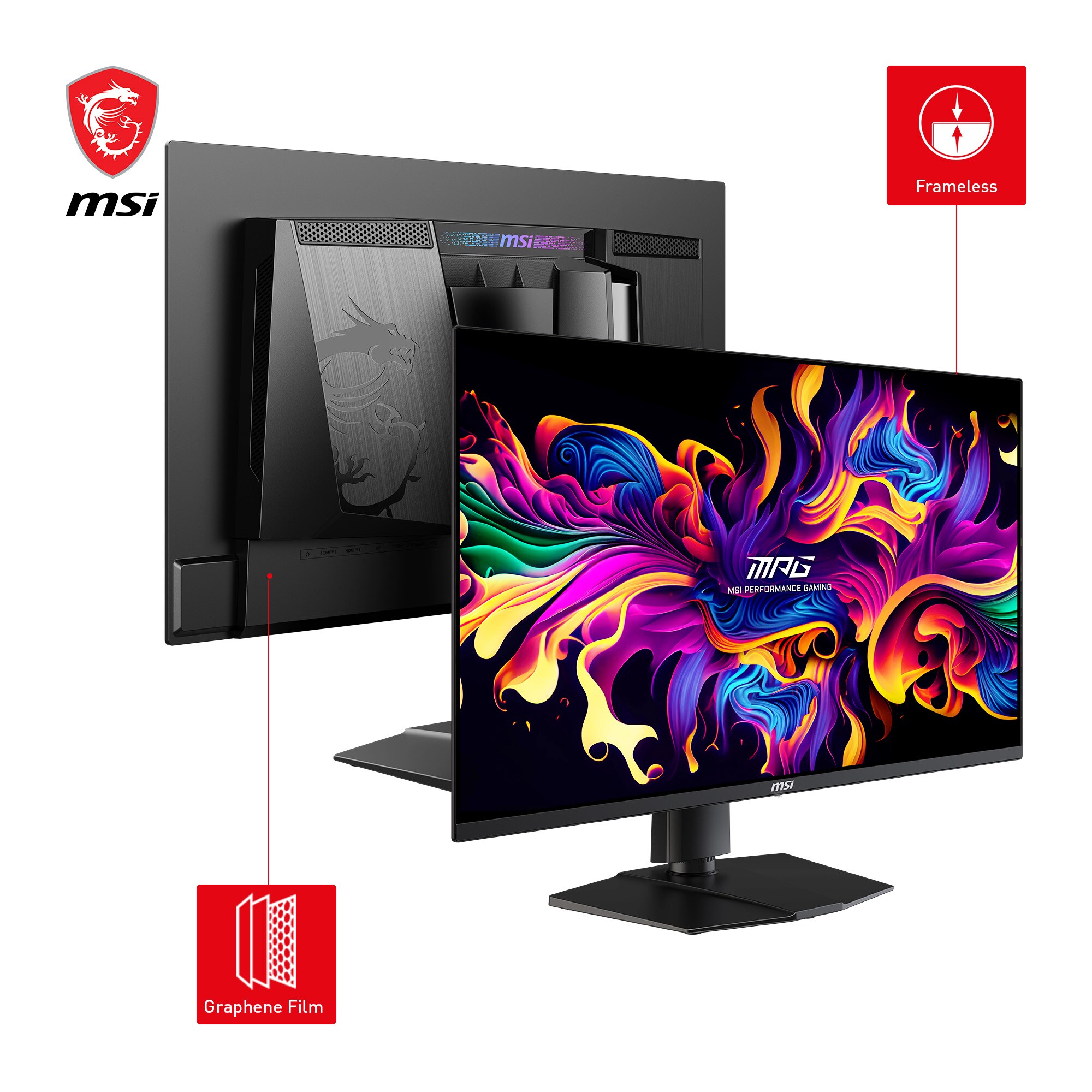 MSI Optix 271QRXDE QD-OLED 69cm (27") QHD Monitor 16:9 DP/HDMI/USB-C 65W 360Hz