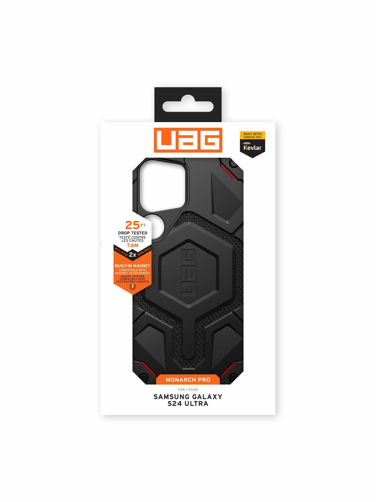 UAG Urban Armor Gear Monarch Pro Case Samsung Galaxy S24 Ultra kevlar schwarz