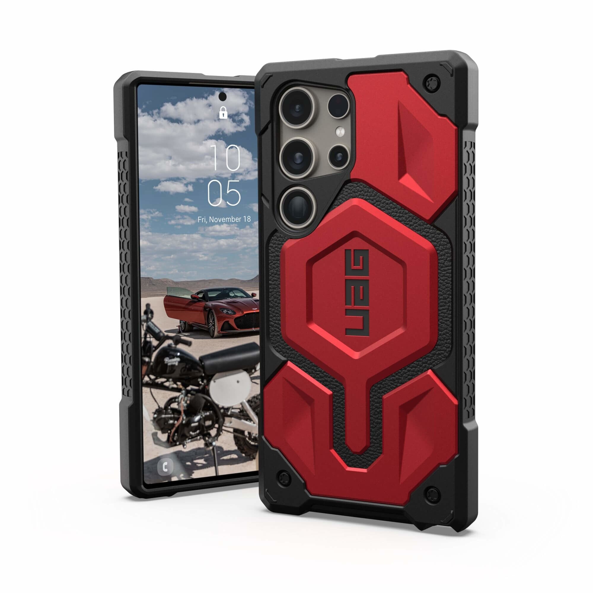 UAG Urban Armor Gear Monarch Pro Case Samsung Galaxy S24 Ultra crimson rot