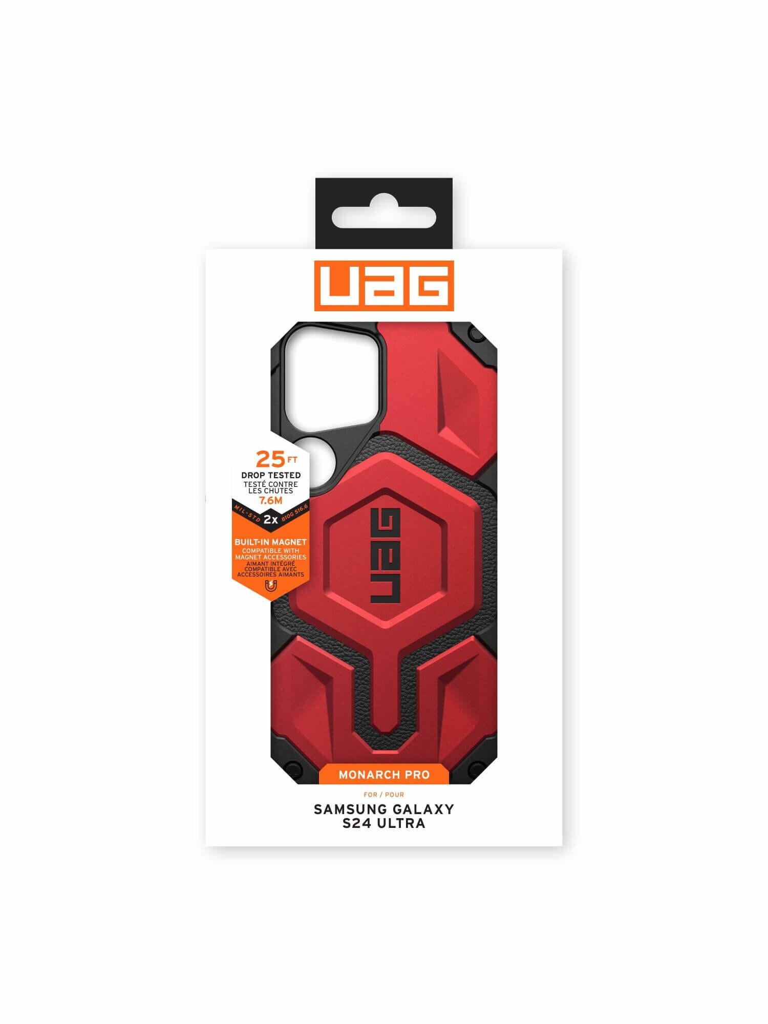 UAG Urban Armor Gear Monarch Pro Case Samsung Galaxy S24 Ultra crimson rot