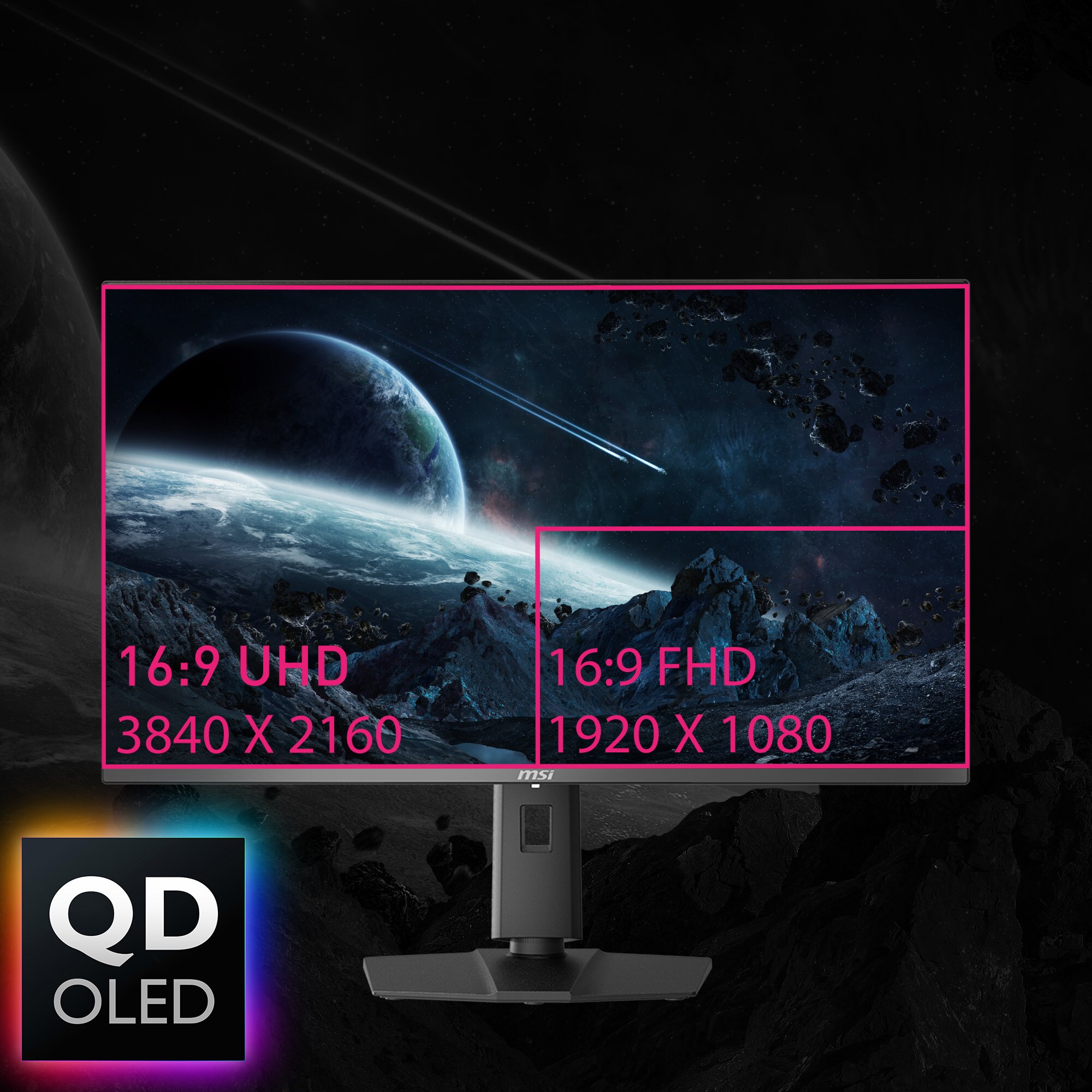 MSI MPG 321URXDE QD-OLED 80cm (31,5") 4K Monitor 16:9 HDMI/DP/USB-C PD90W 240Hz