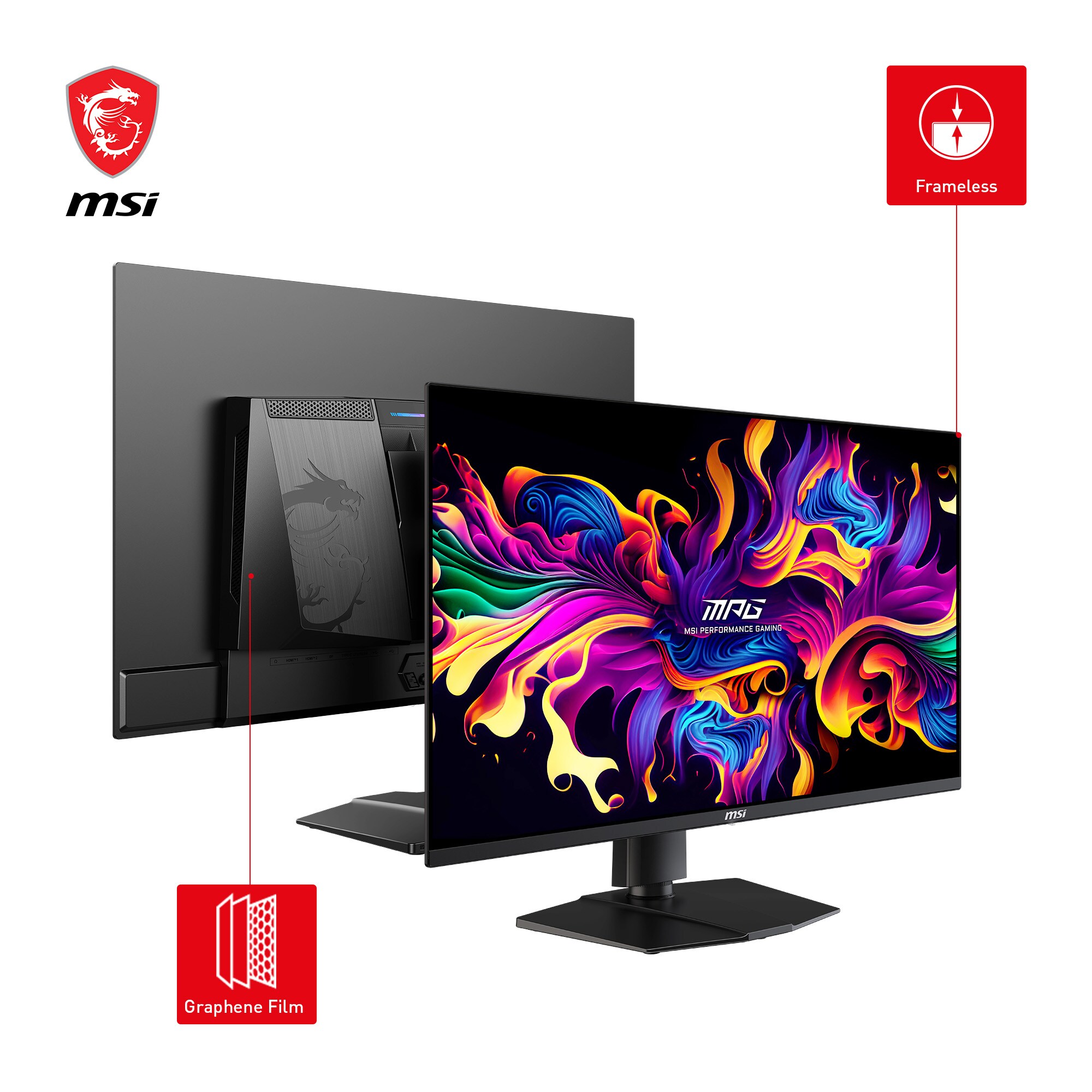 MSI MPG 321URXDE QD-OLED 80cm (31,5") 4K Monitor 16:9 HDMI/DP/USB-C PD90W 240Hz