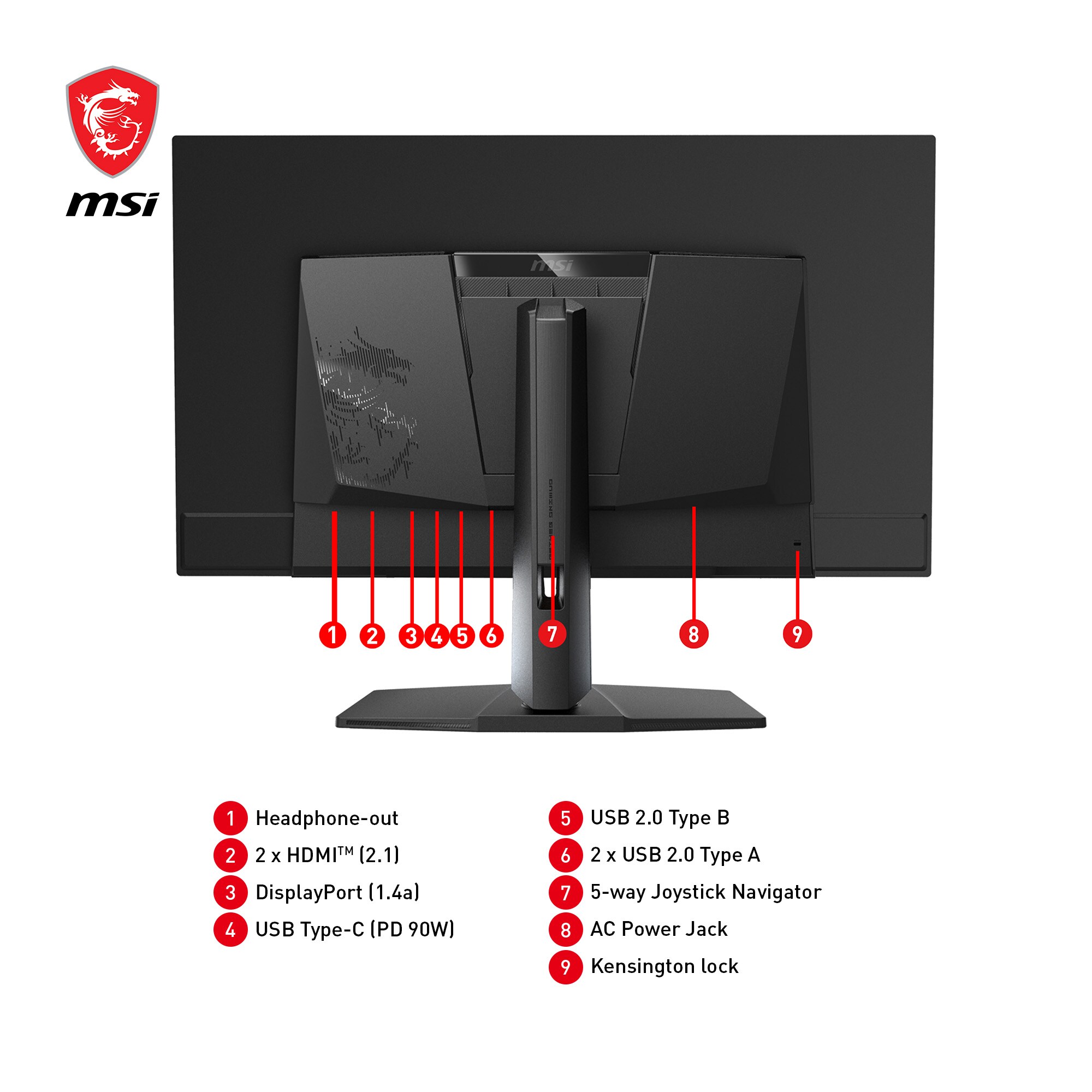 MSI MPG 321URXDE QD-OLED 80cm (31,5") 4K Monitor 16:9 HDMI/DP/USB-C PD90W 240Hz