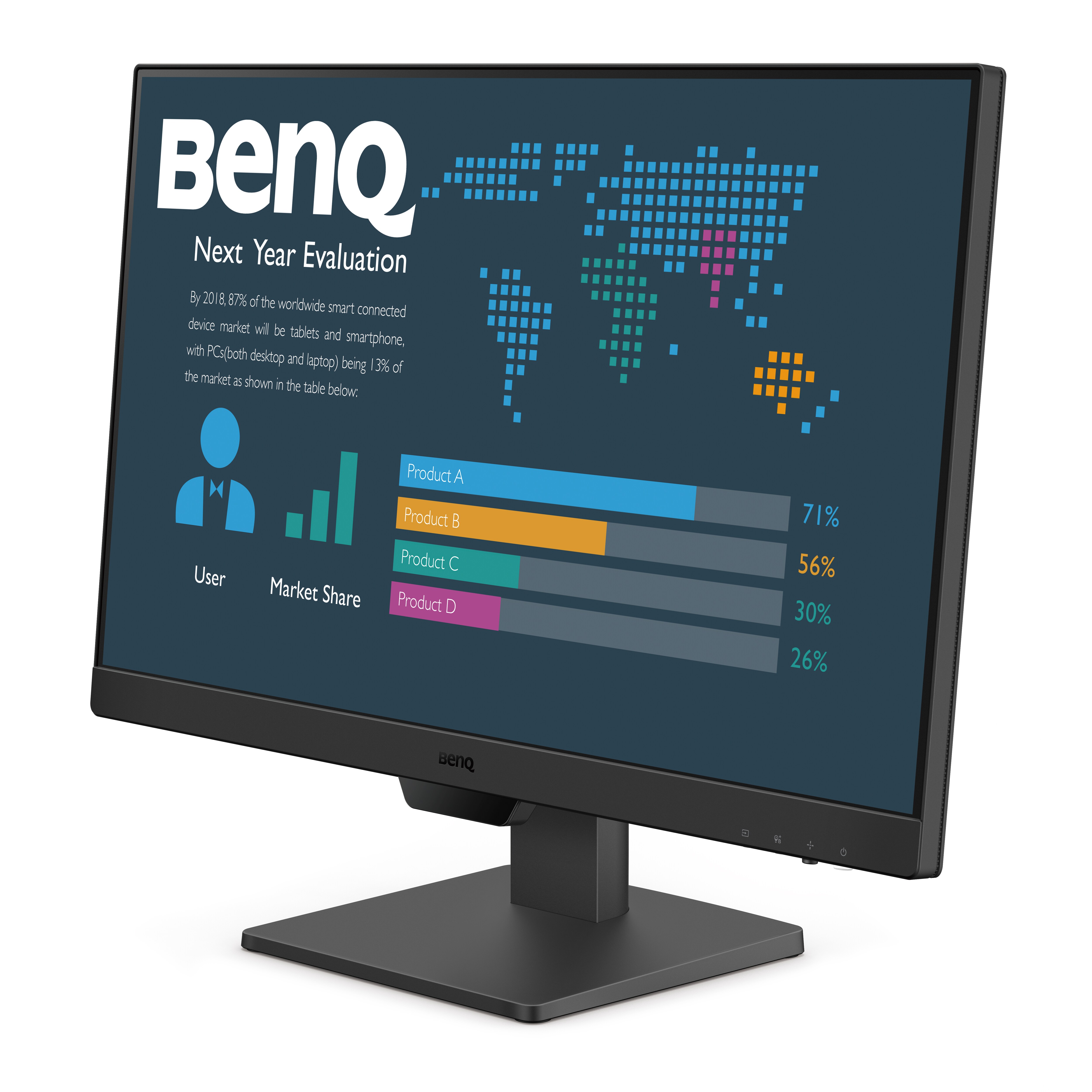 BenQ BL2490 60,5cm (23,8") Full HD Business-Monitor 16:9 DP/HDMI/VGA 5ms 100Hz