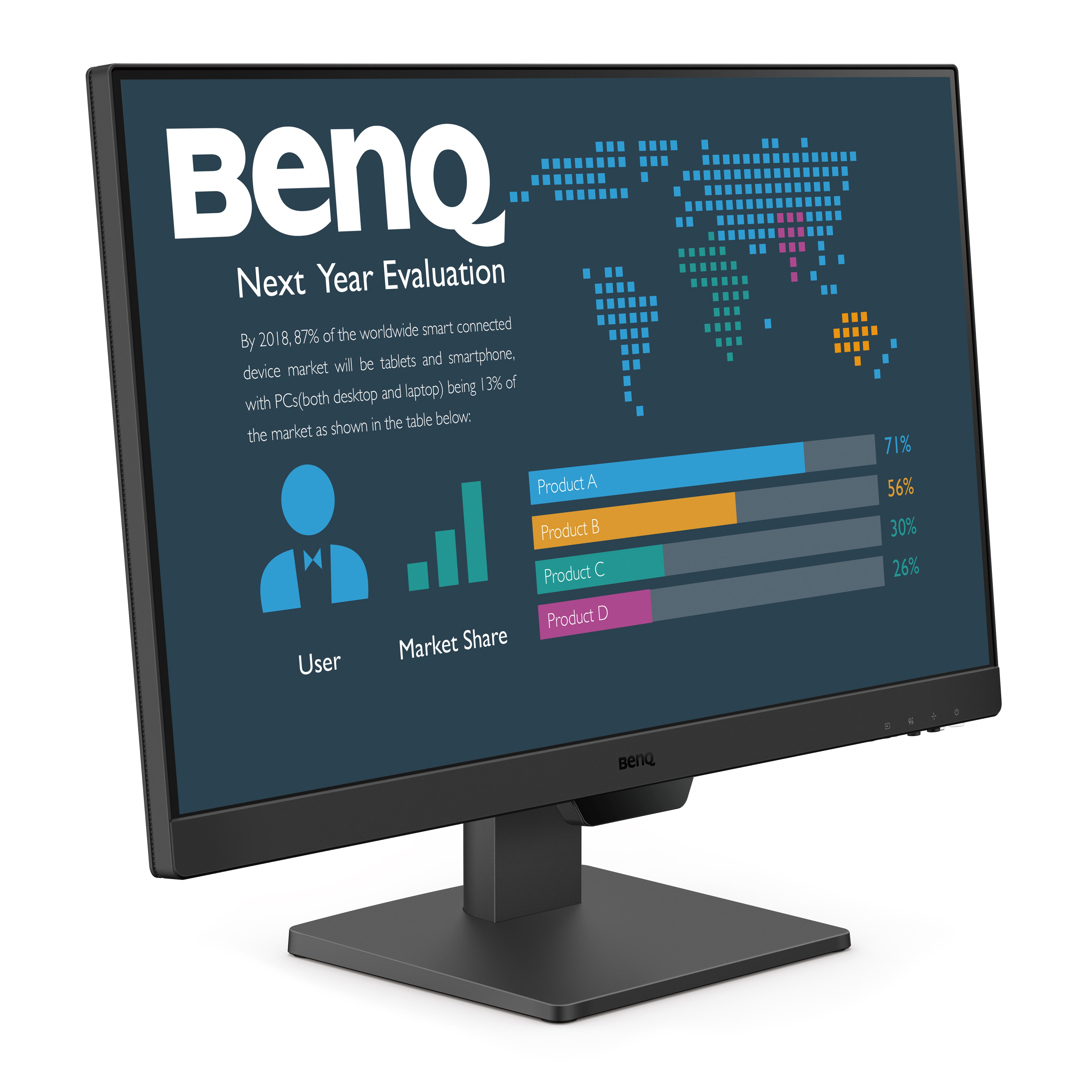 BenQ BL2490 60,5cm (23,8") Full HD Business-Monitor 16:9 DP/HDMI/VGA 5ms 100Hz