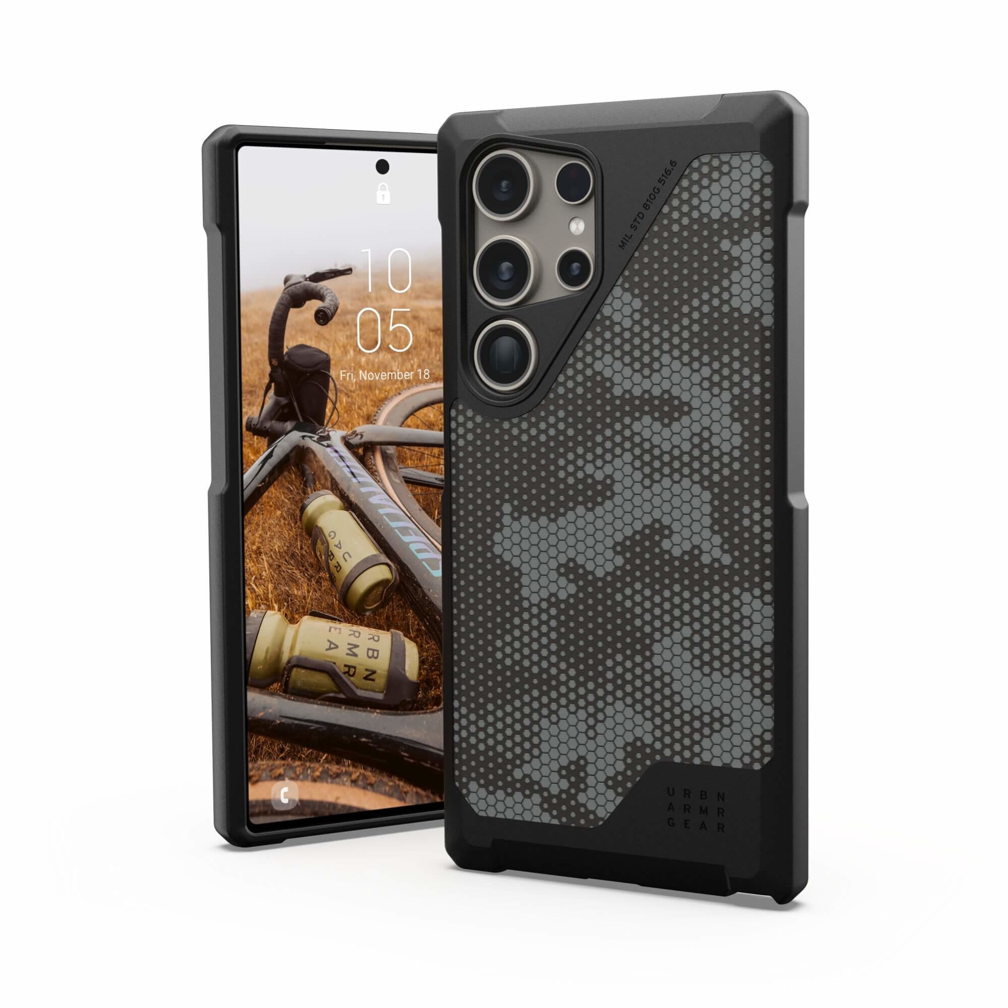 UAG Urban Armor Gear Metropolis LT Case für S24 Ultra micro hex camo graphite