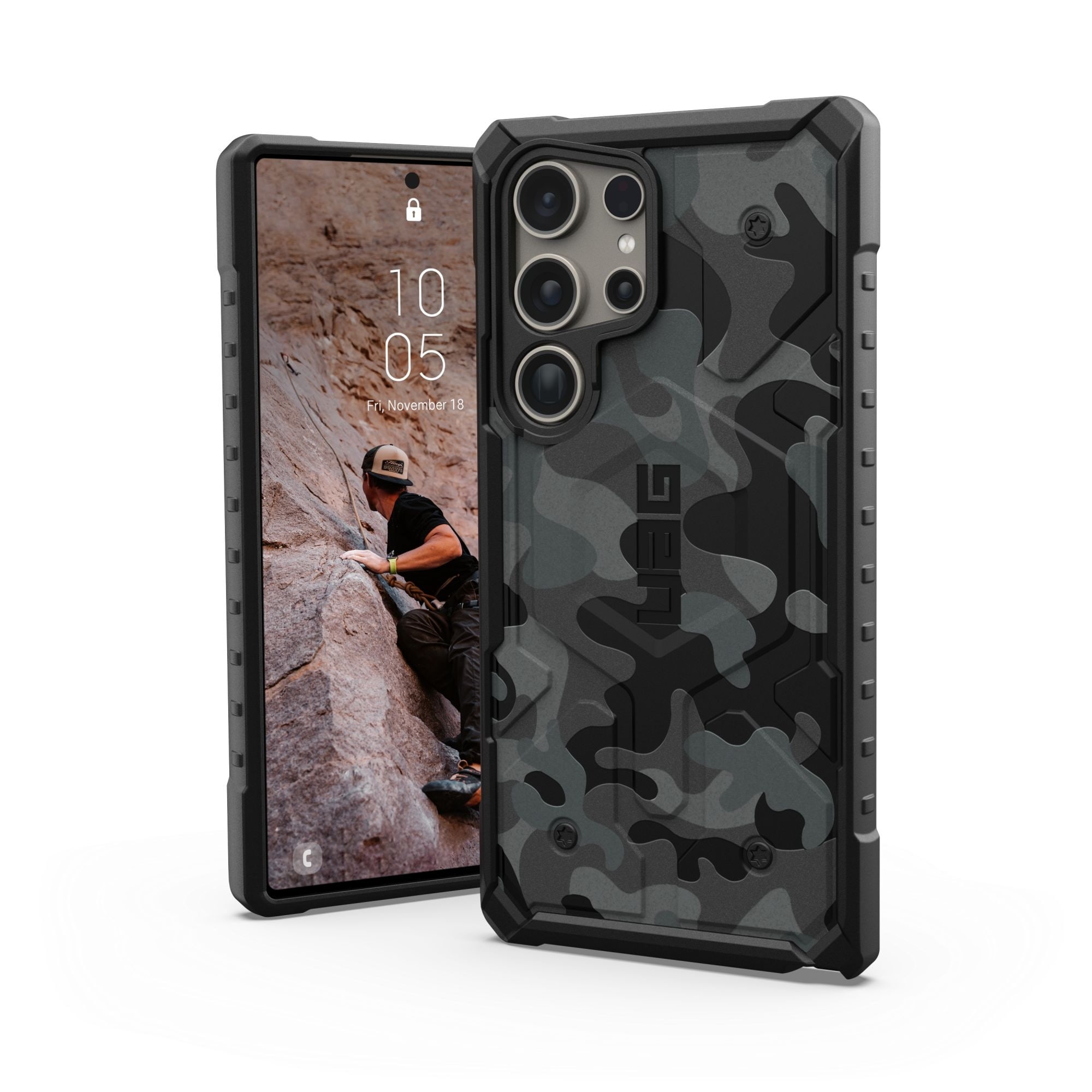 UAG Urban Armor Gear Pathfinder SE Case Magnet-Modul S24 Ultra midnight camo