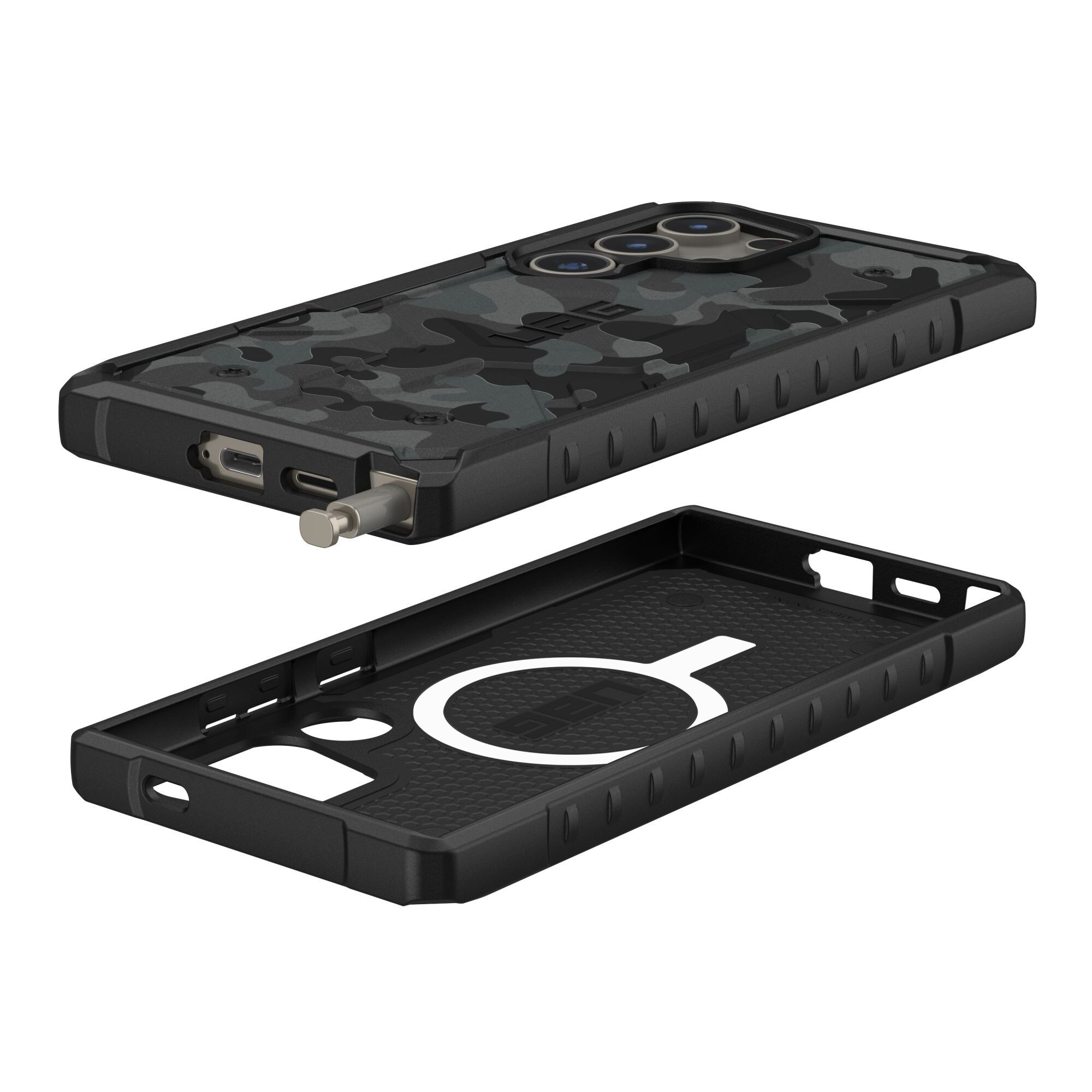 UAG Urban Armor Gear Pathfinder SE Case Magnet-Modul S24 Ultra midnight camo