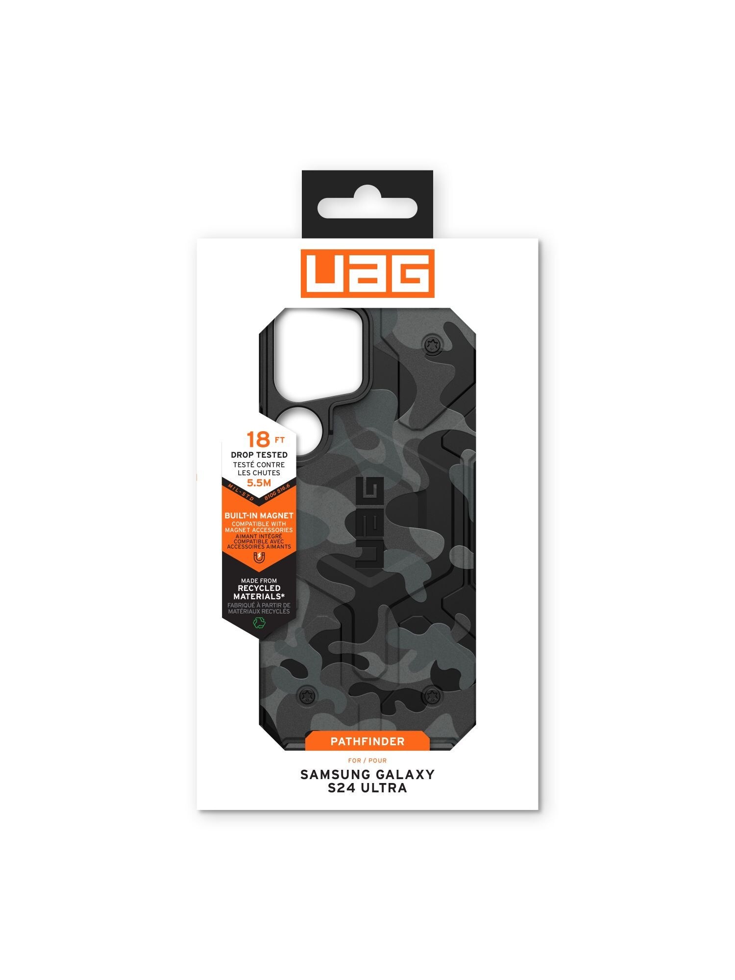 UAG Urban Armor Gear Pathfinder SE Case Magnet-Modul S24 Ultra midnight camo