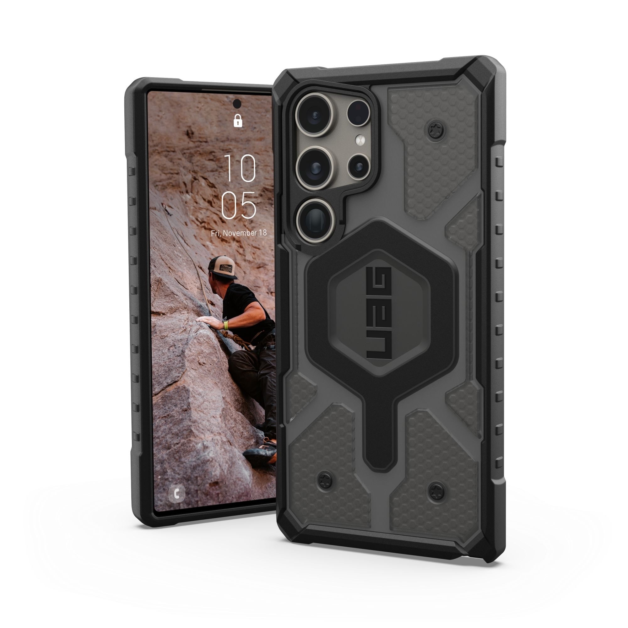 UAG Urban Armor Gear Pathfinder Case Magnet-Modul für Galaxy S24 Ultra ash grau