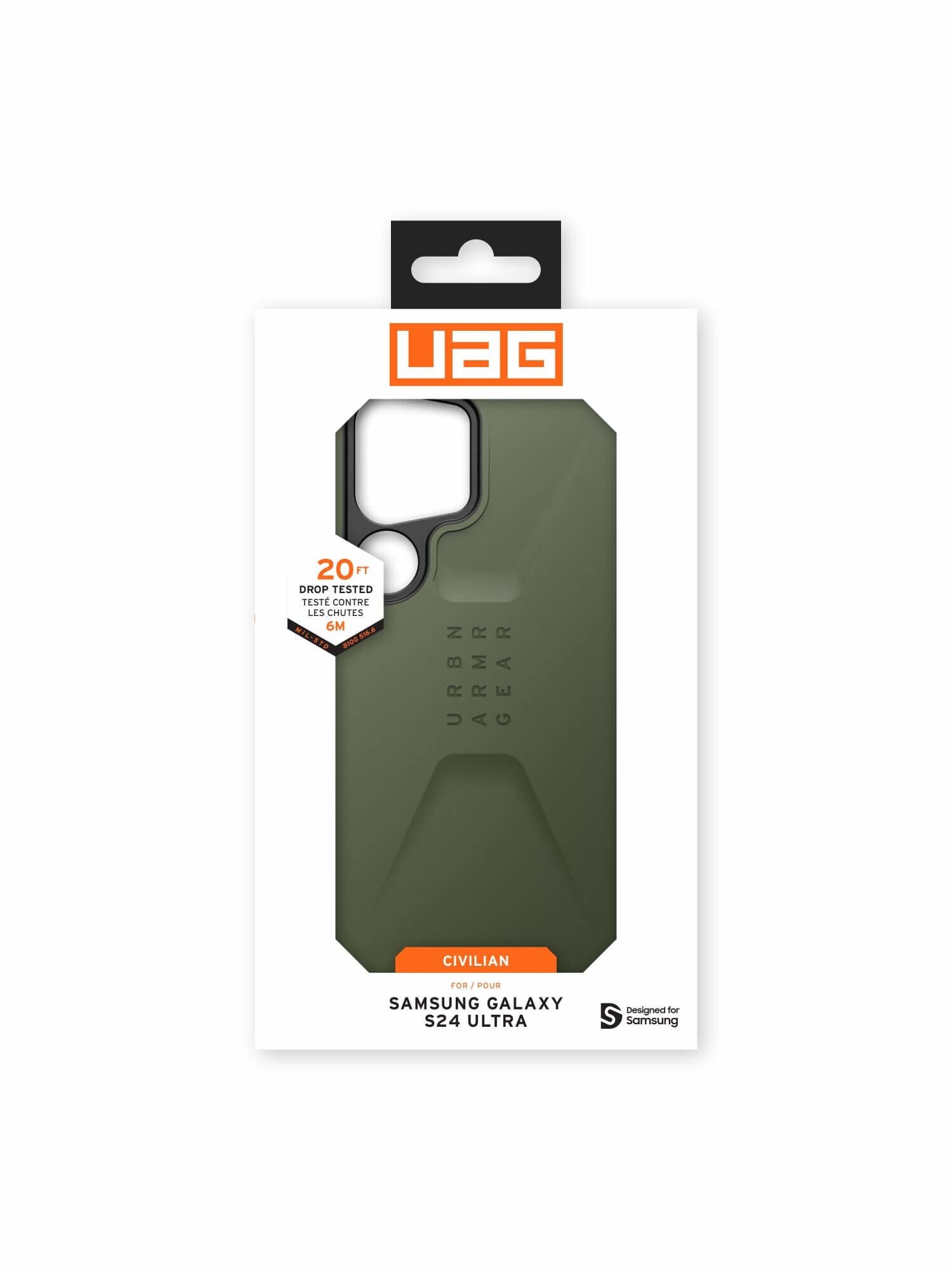 UAG Urban Armor Gear Civilian Case Samsung Galaxy S24 Ultra olive drab