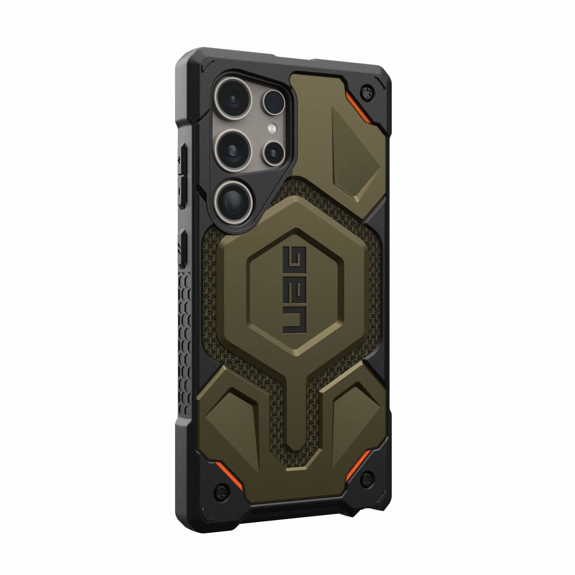 UAG Urban Armor Gear Monarch Case Samsung Galaxy S24 Ultra kevlar element grün