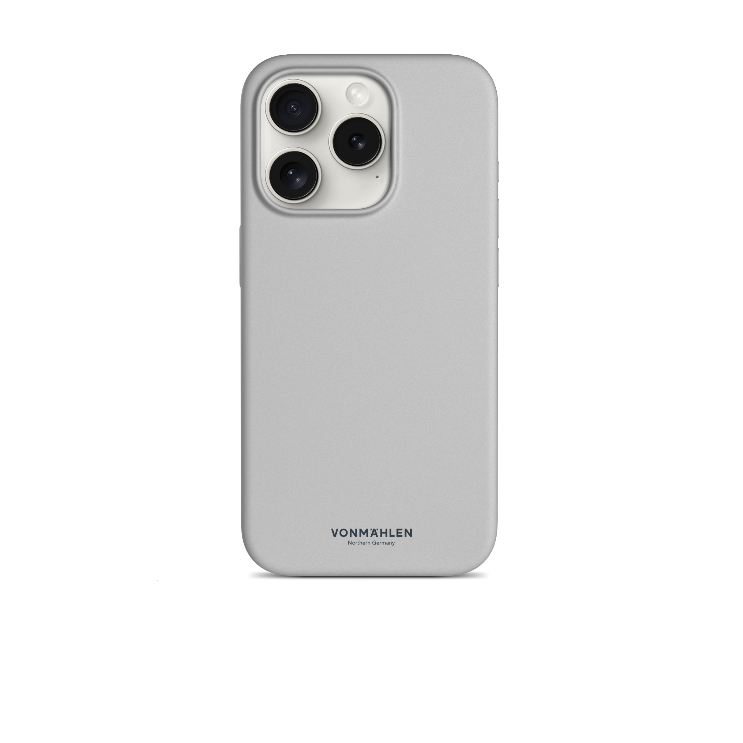 Vonmählen Eco Silicone Case for iPhone 15 Pro Light Gray