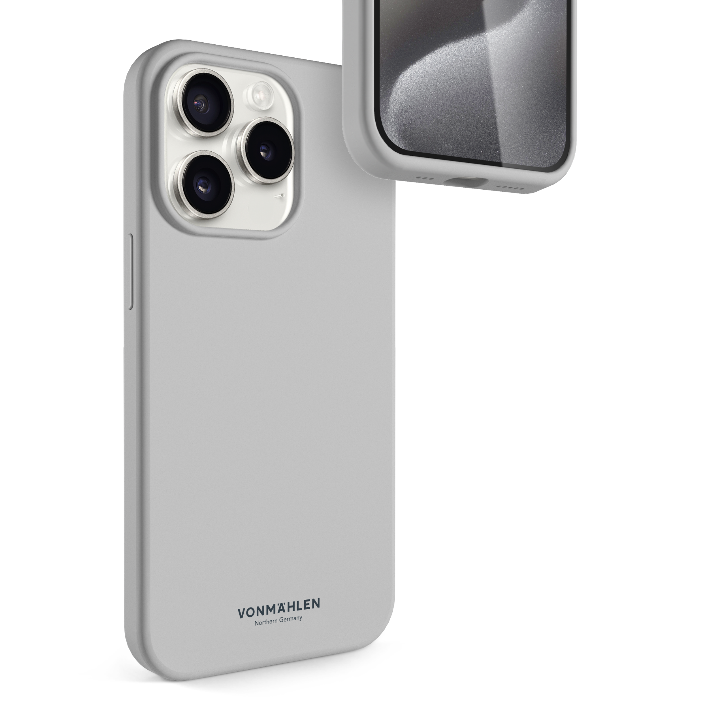 Vonmählen Eco Silicone Case for iPhone 15 Pro Light Gray