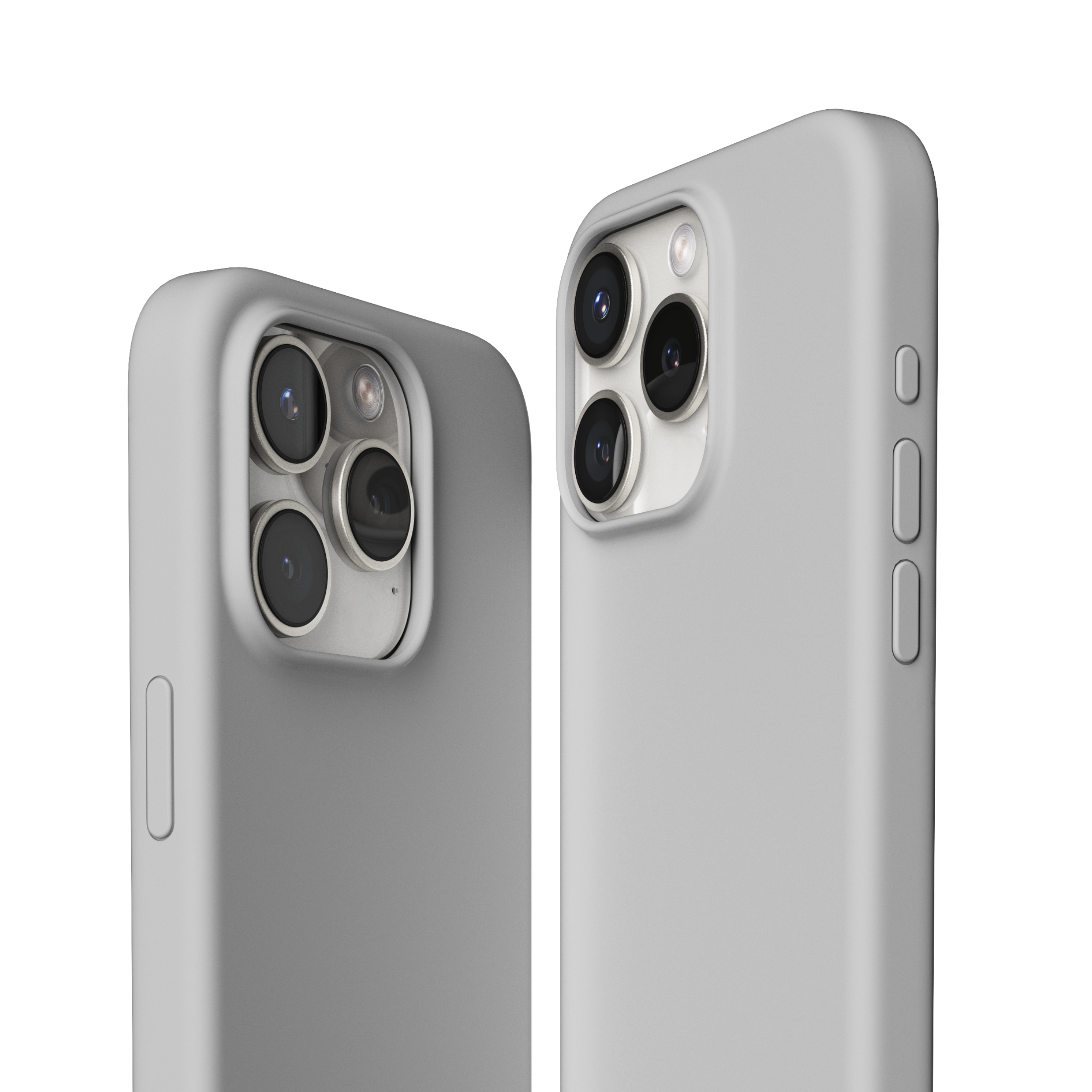 Vonmählen Eco Silicone Case for iPhone 15 Pro Light Gray