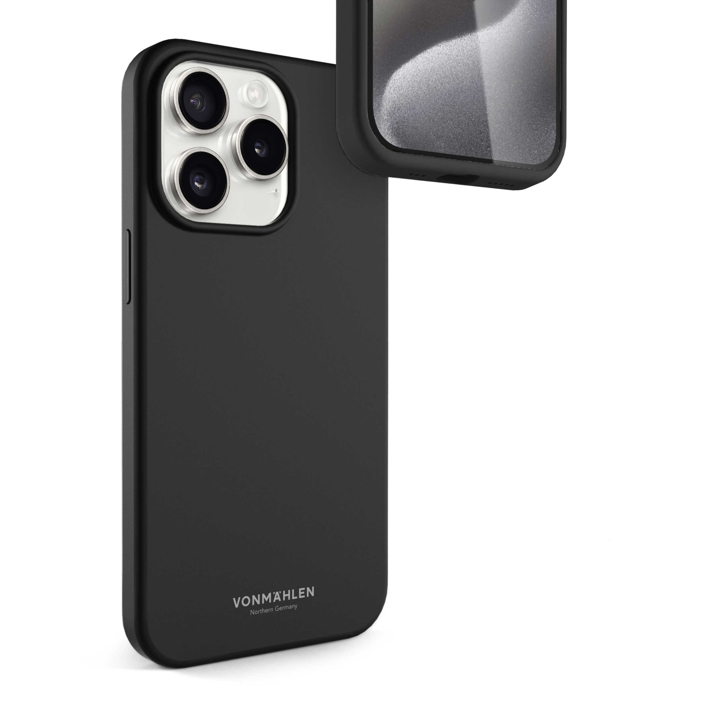 Vonmählen Eco Silicone Case for iPhone 15 Pro Max Black