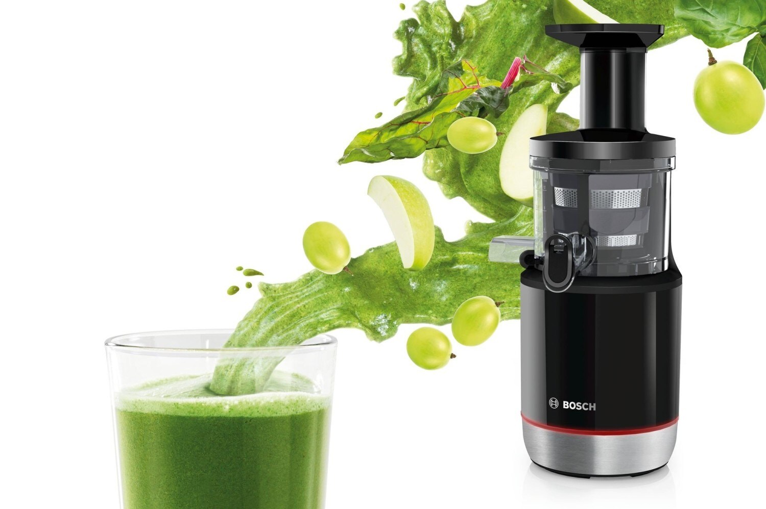 Bosch MESM731M Slow Juicer Edelstahl / schwarz