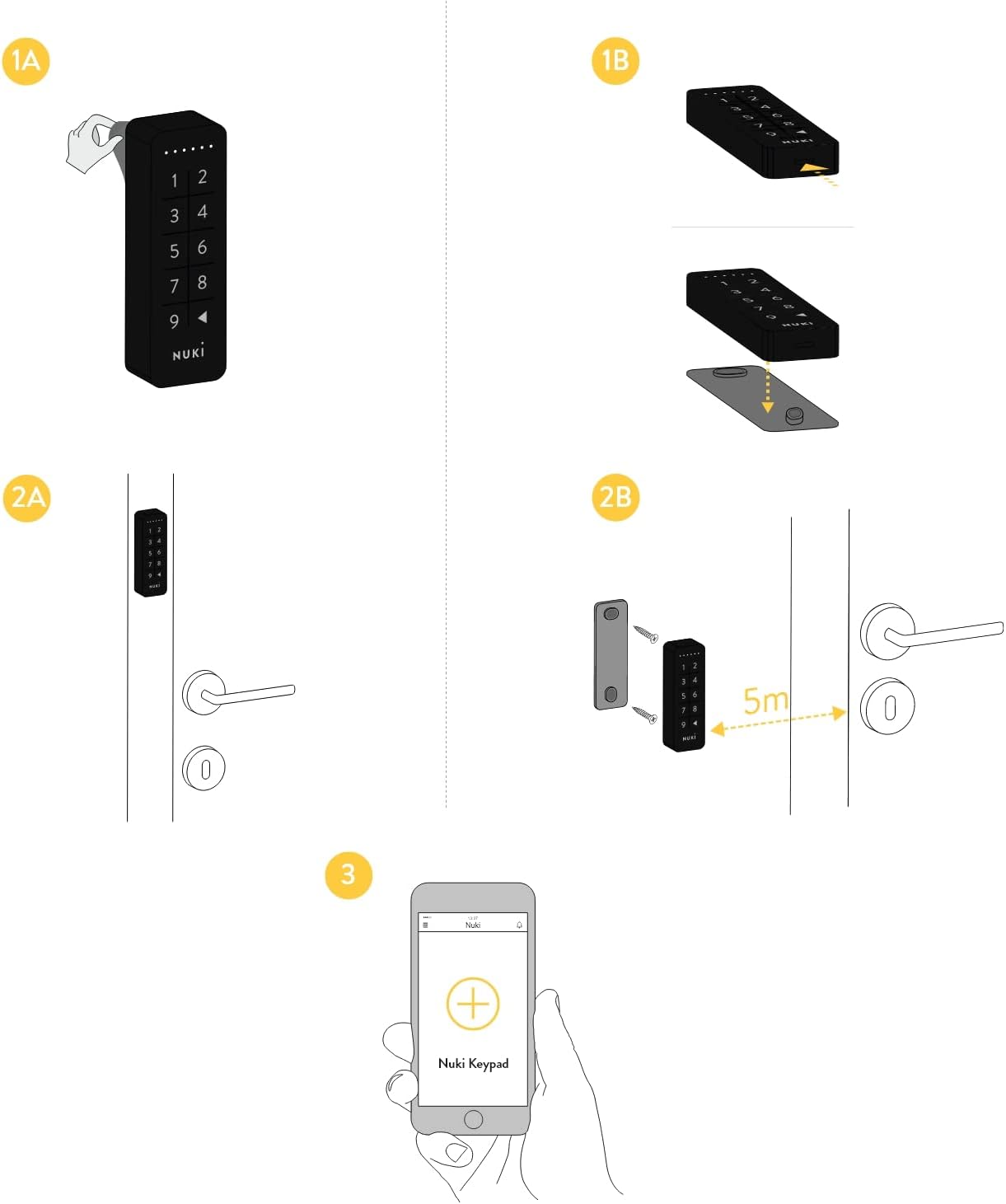 Nuki Keypad schwarz