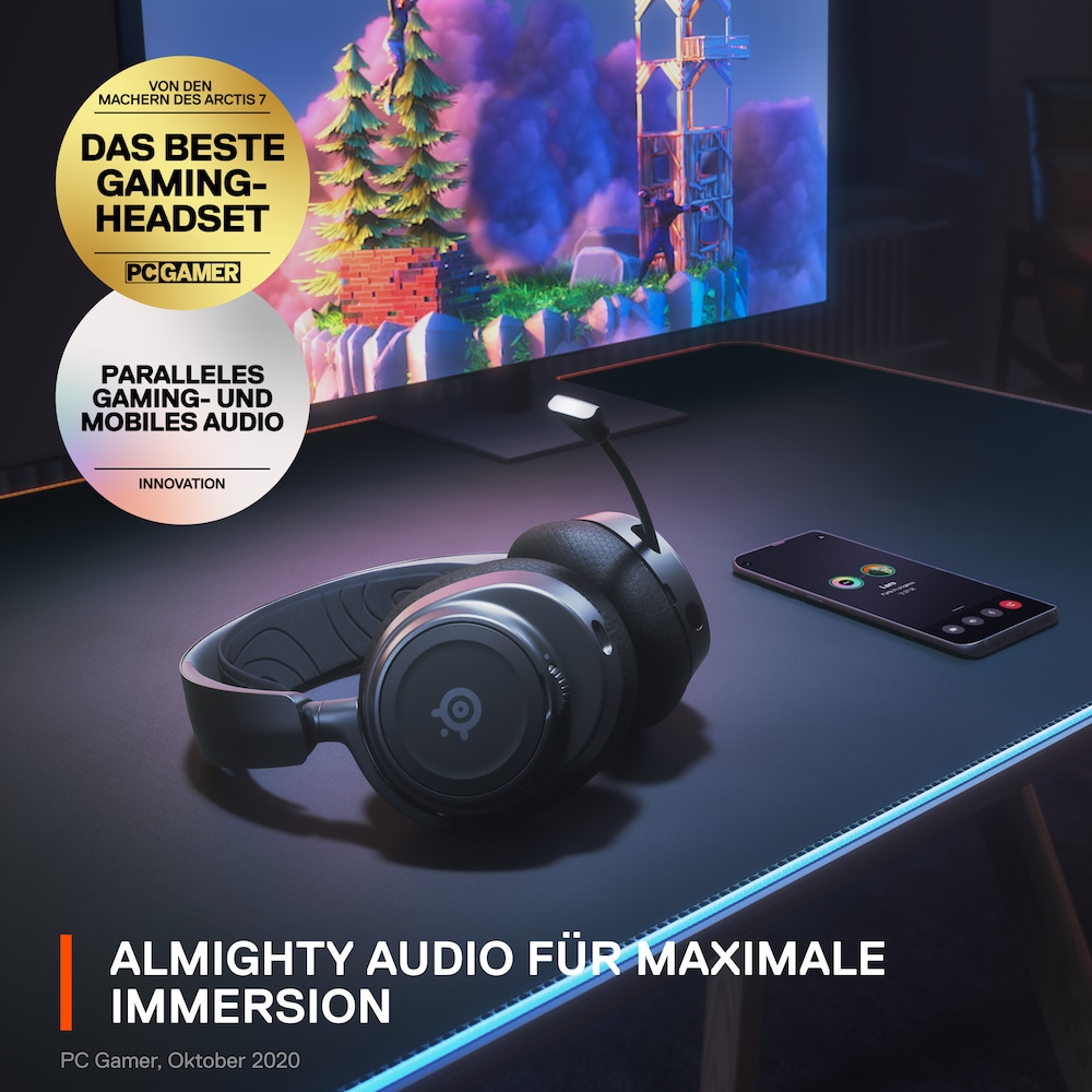 SteelSeries Arctis Nova 7 Kabelloses Gaming Headset schwarz