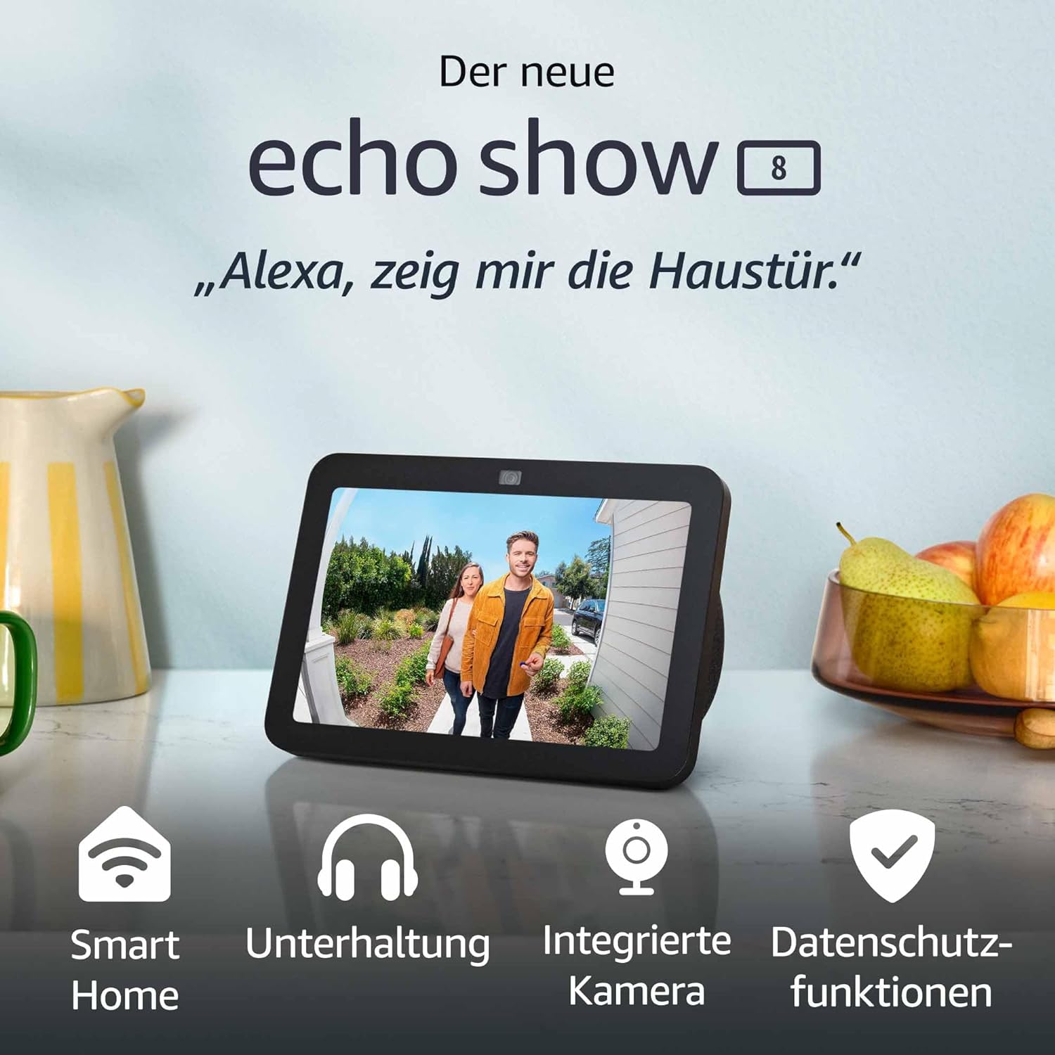 Amazon Echo Show 8 (3. Generation), Anthrazit