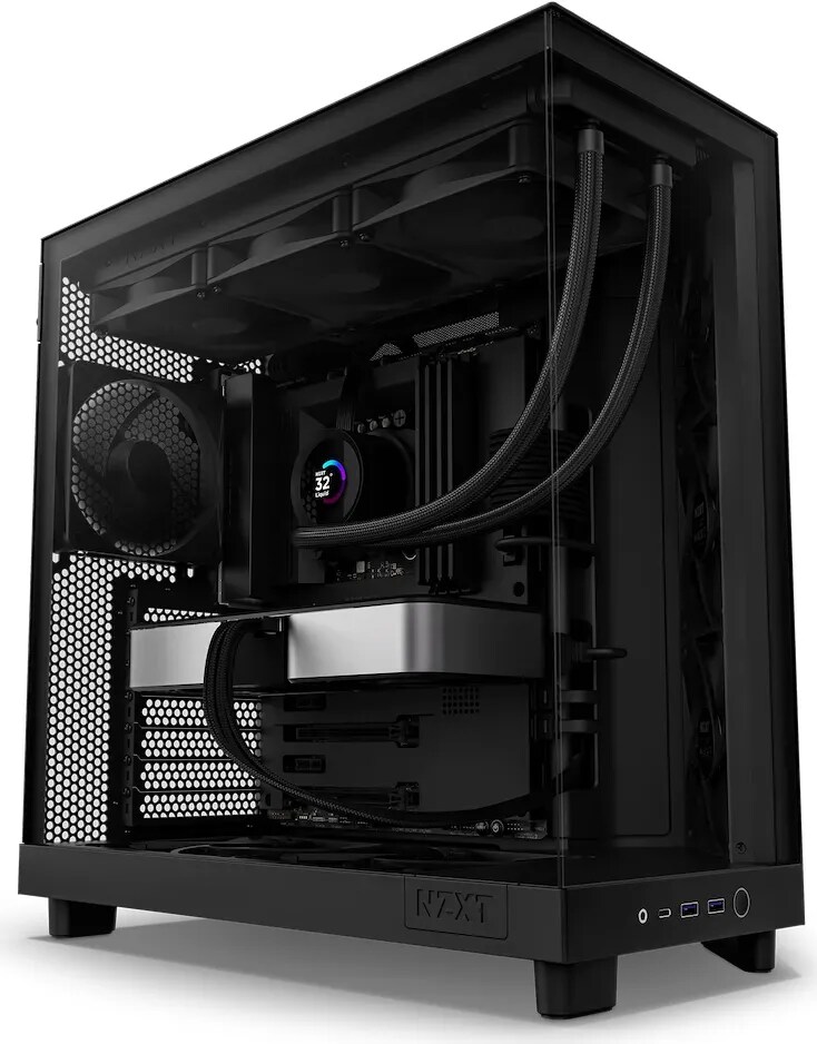 NZXT H6 Flow Mid-Tower Airflow Gaming Gehäuse Schwarz Glasfenster