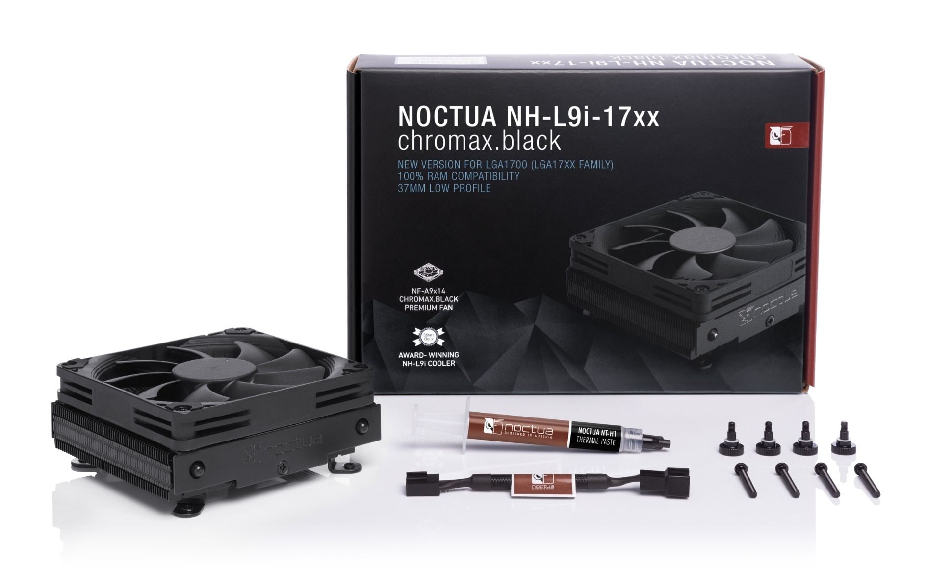 Noctua NH-L9i-17xx chromax.black Top Flow CPU Kühler (Sockel 1700)