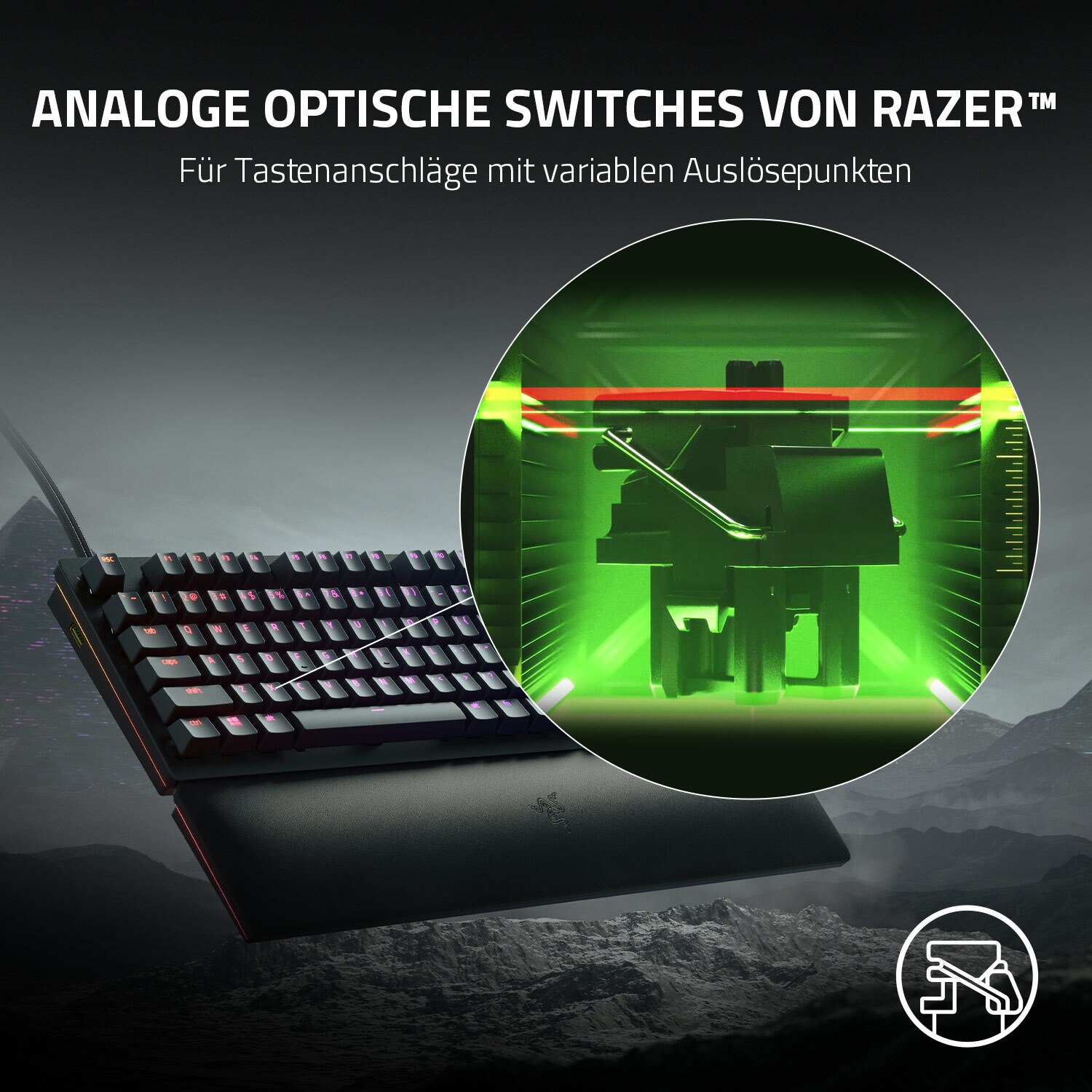 RAZER Huntsman V2 Analog Kabelgebundene Optische Gaming Tastatur