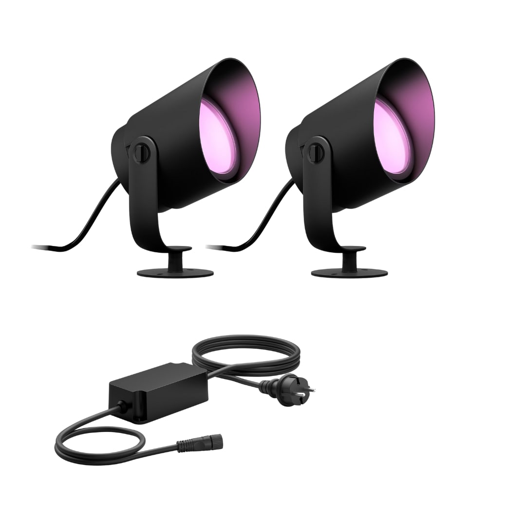 Philips Hue White &amp; Color Ambiance Lily XL Spot Outdoor • 2er Pack