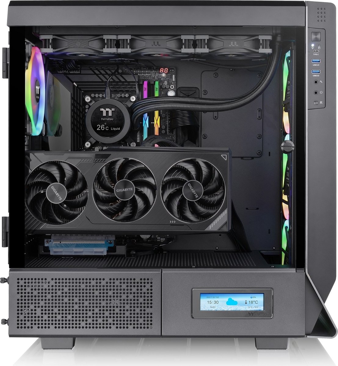 THERMALTAKE Ceres 500 TG ARGB Mid Tower Gehäuse Seitenfenster schwarz