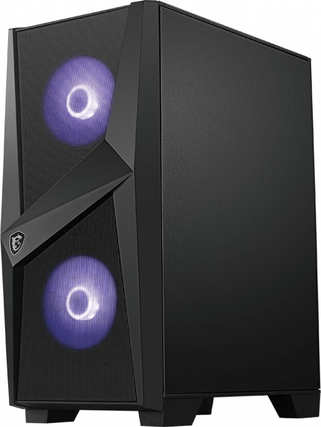 MSI MAG Forge 100M MIDI Tower Gaming Gehäuse, Echtglas Seitenfenster, RGB