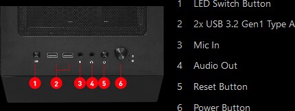 MSI MAG Forge 112R MIDI Tower Gaming Gehäuse, Echtglas Seitenfenster, ARGB