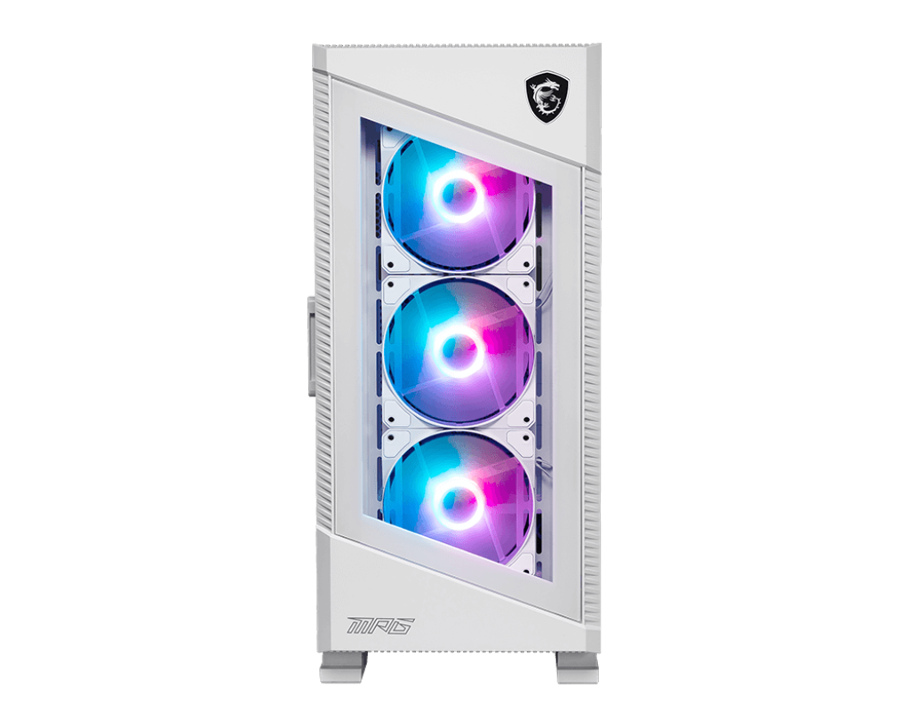 MSI MPG Velox 100R MIDI Tower Gaming Gehäuse, Echtglas Seitenfenster RGB Weiß