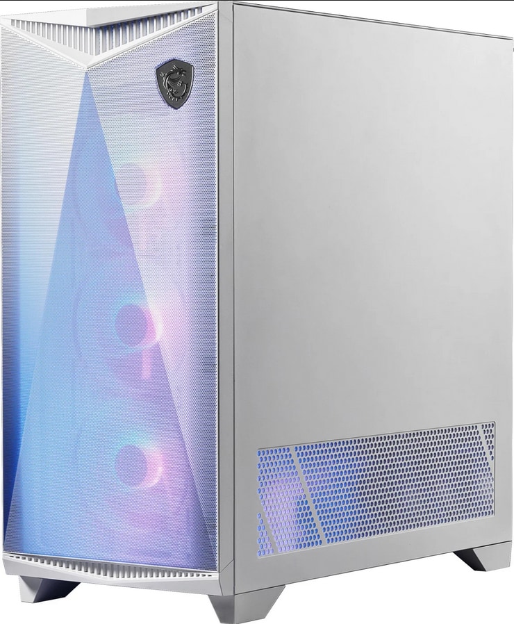 MSI MPG Gungnir 300R MIDI Tower Gaming Gehäuse, Echtglas Seitenfenster RGB White