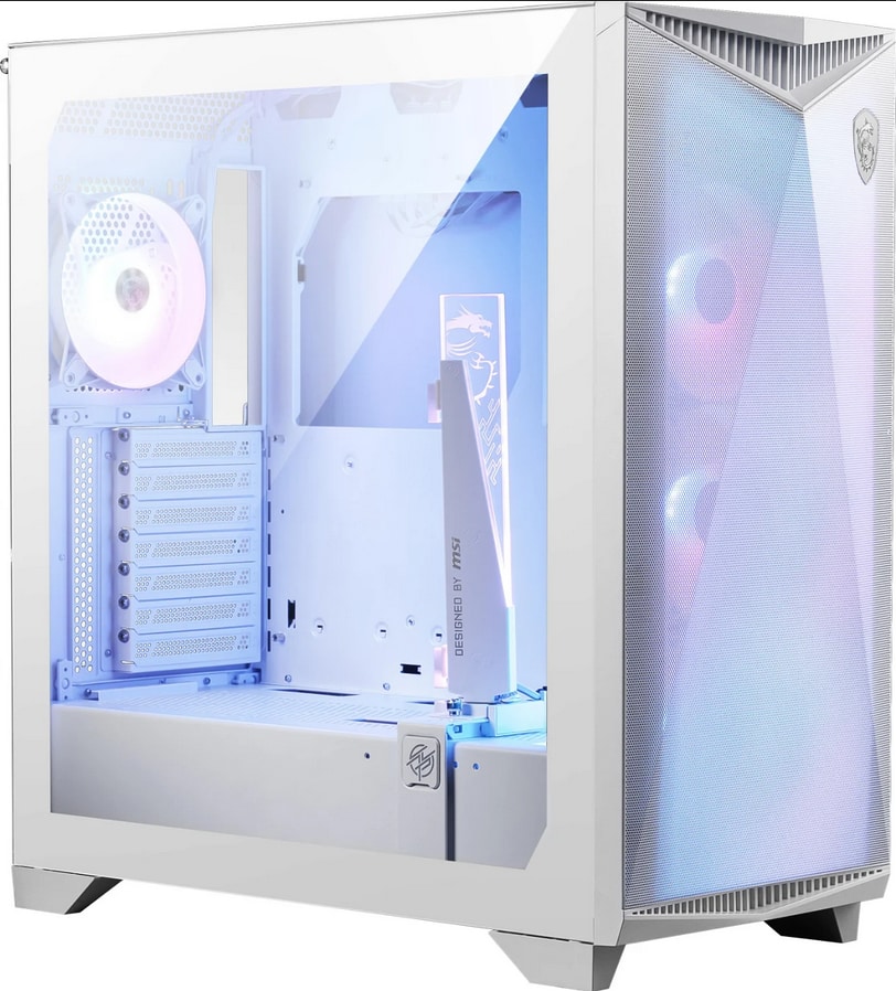 MSI MPG Gungnir 300R MIDI Tower Gaming Gehäuse, Echtglas Seitenfenster RGB White