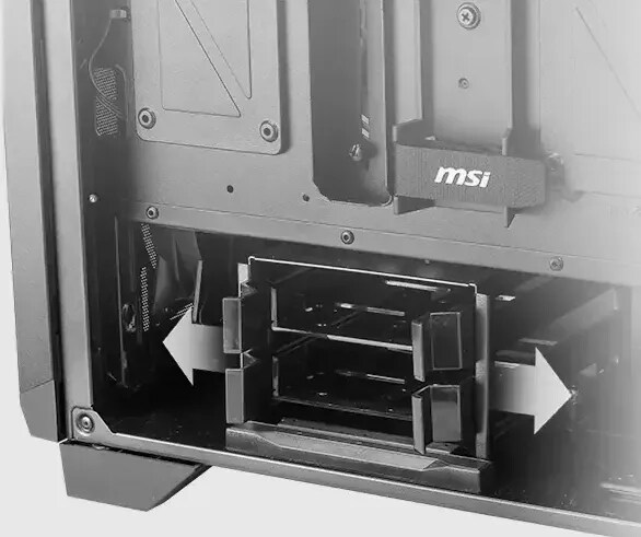 MSI MPG Gungnir 300P Airflow MIDI Tower Gaming Gehäuse, Echtglas Seitenfenster