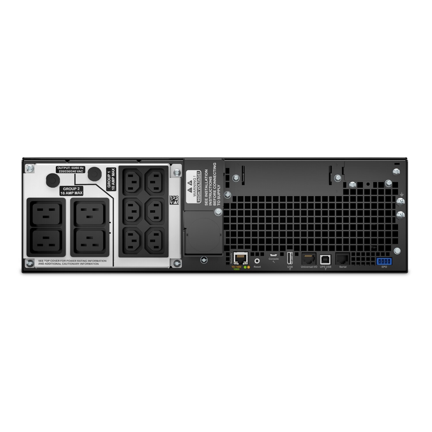 APC Smart-UPS SRT 5000VA RM 230V (RJ-45 Serial, Smart-Slot, USB) Rack-Mount