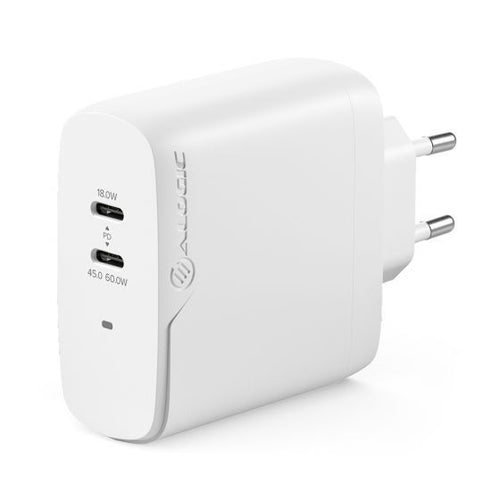 ALOGIC 2X63 Rapid Power 63 W GaN-Ladegerät inklusive 100 W USB-C-Ladekabel 2m