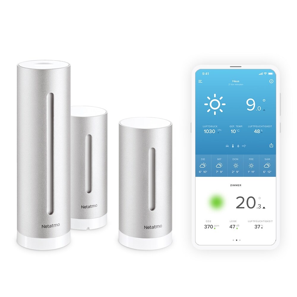 Netatmo Smarte Wetterstation mit zusätzlichem Innenmodul