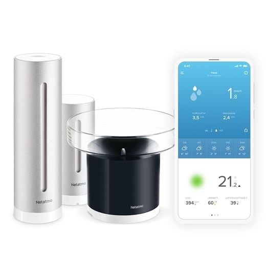 Netatmo Smarte Wetterstation + Regenmesser Bundle