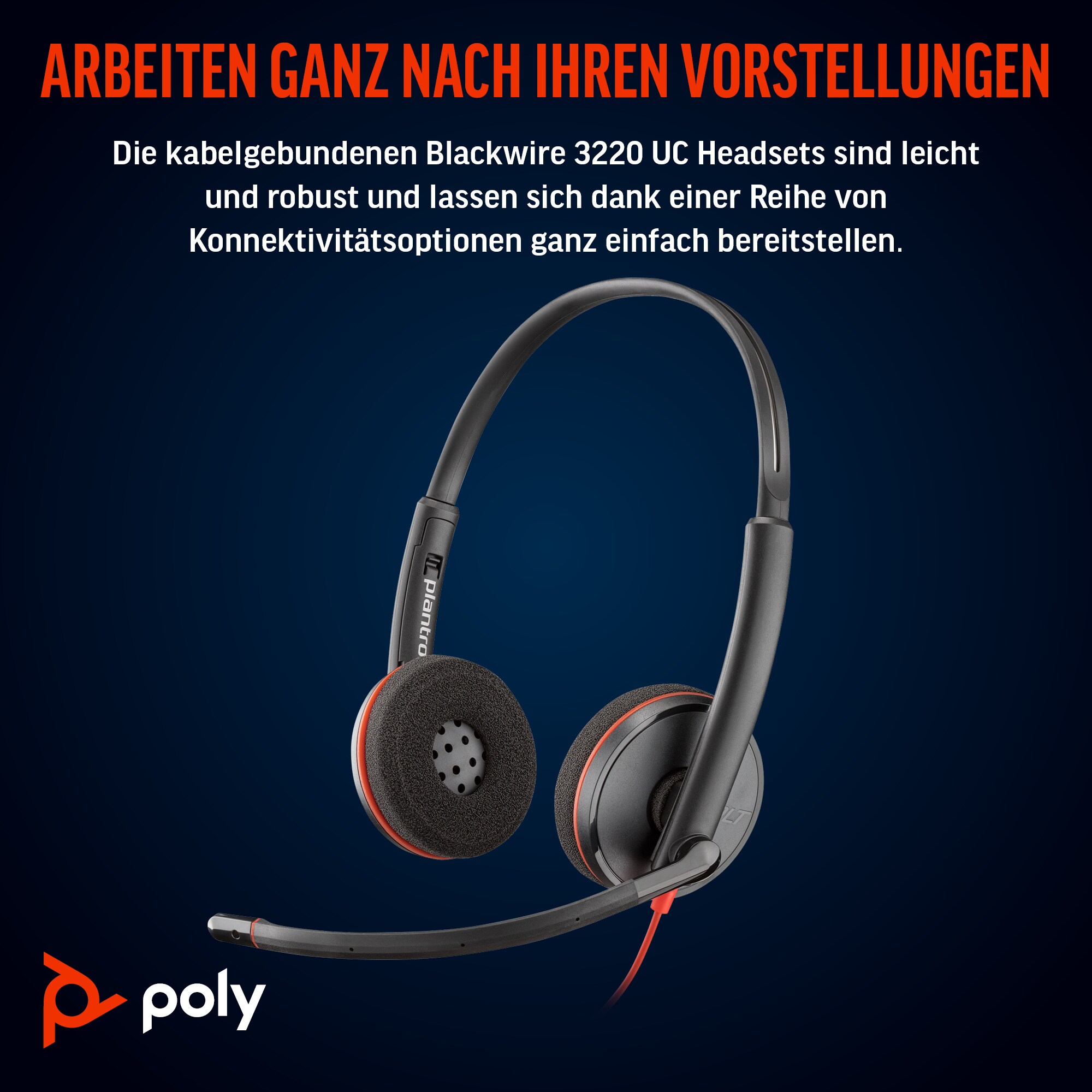 Poly Blackwire C3220 - 3200 Series - Headset USB-C/A, ANC, UC-zertifiziert