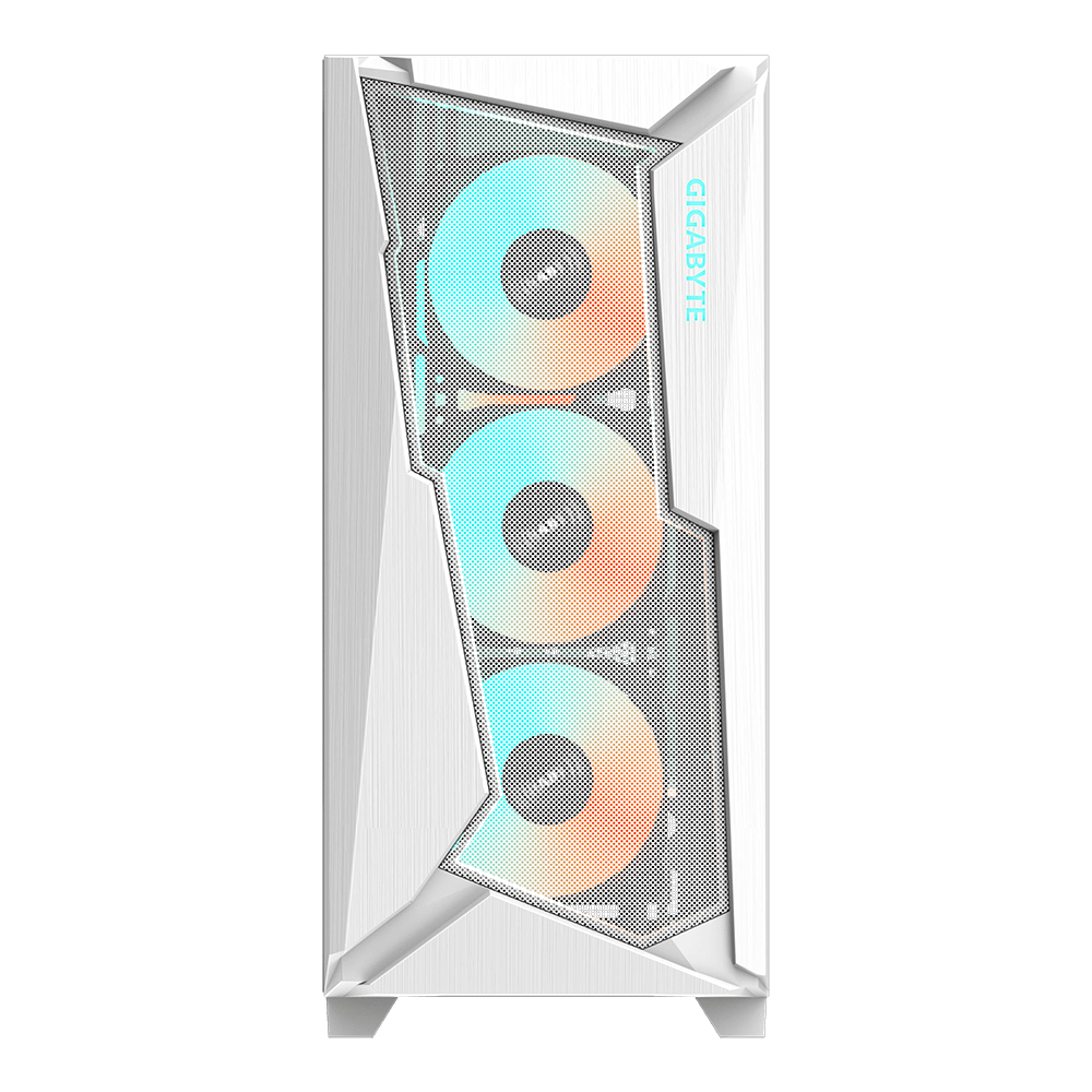 GIGABYTE GB-C301GW Type C Midi Tower Gaming Gehäuse mit Sichtfenster white