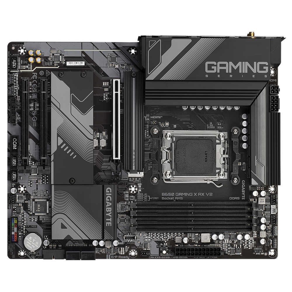 GIGABYTE B650 GAMING X AX V2 ATX Mainboard Sockel AM5 HDMI/DP/USB-C/M.2/WIFI6E