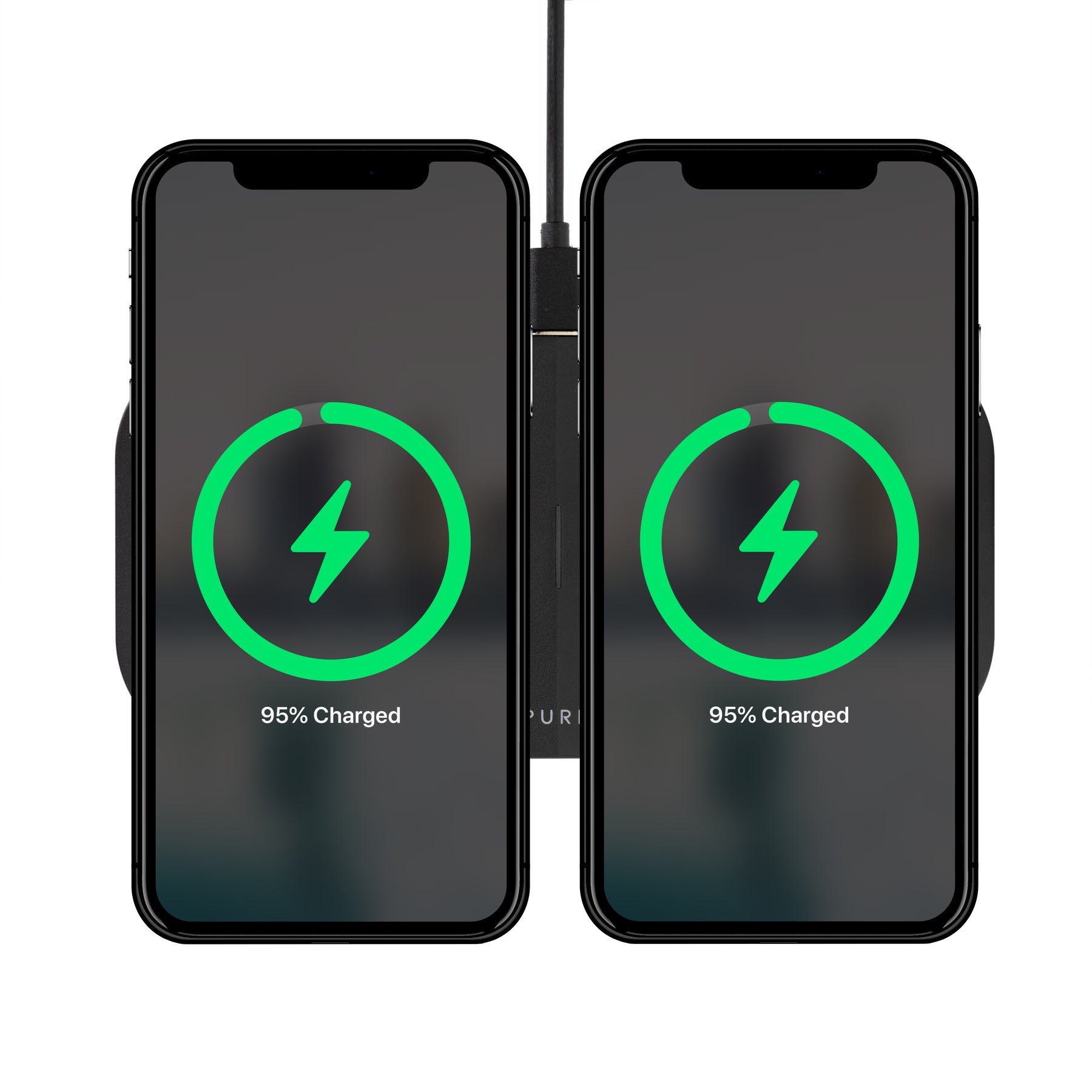 Out Pure Planet Wireless Dual Charging Pad 15W Quick Charge 3.0