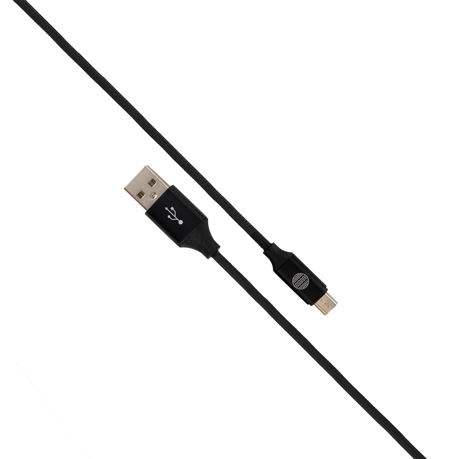 OUR PURE PLANET Ladekabel USB-A zu Micro USB 1,2m Schwarz