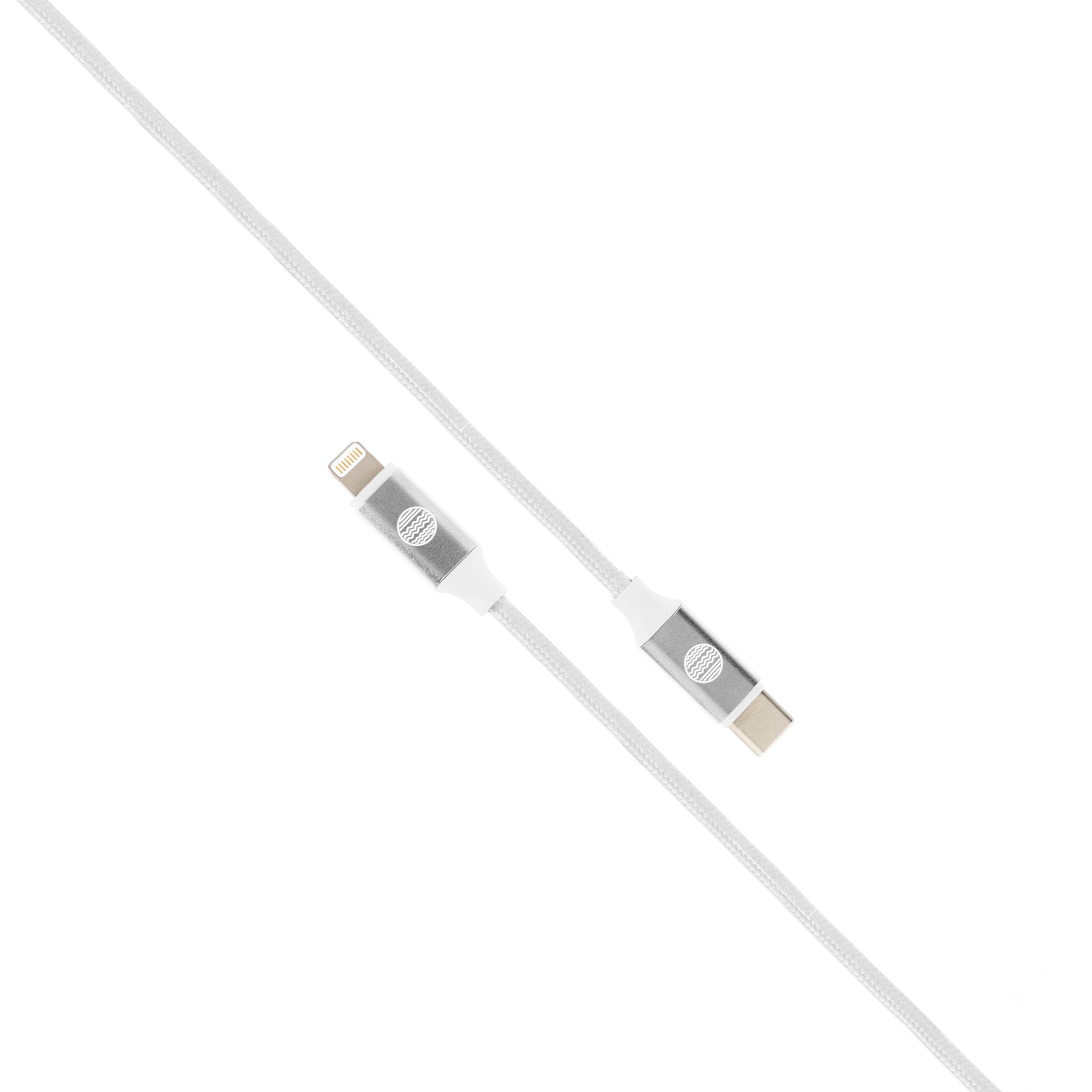 OUR PURE PLANET Ladekabel USB-C zu Lightning 1,2m Silber