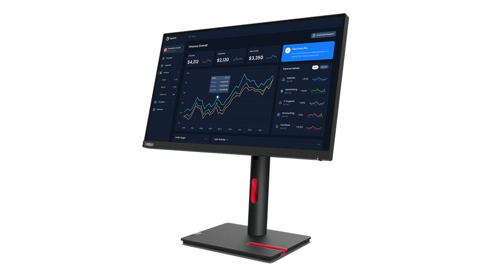 Lenovo ThinkVision T23i-30 58,4cm (23") FHD IPS Monitor HDMI/DP/VGA/USB Pivot HV