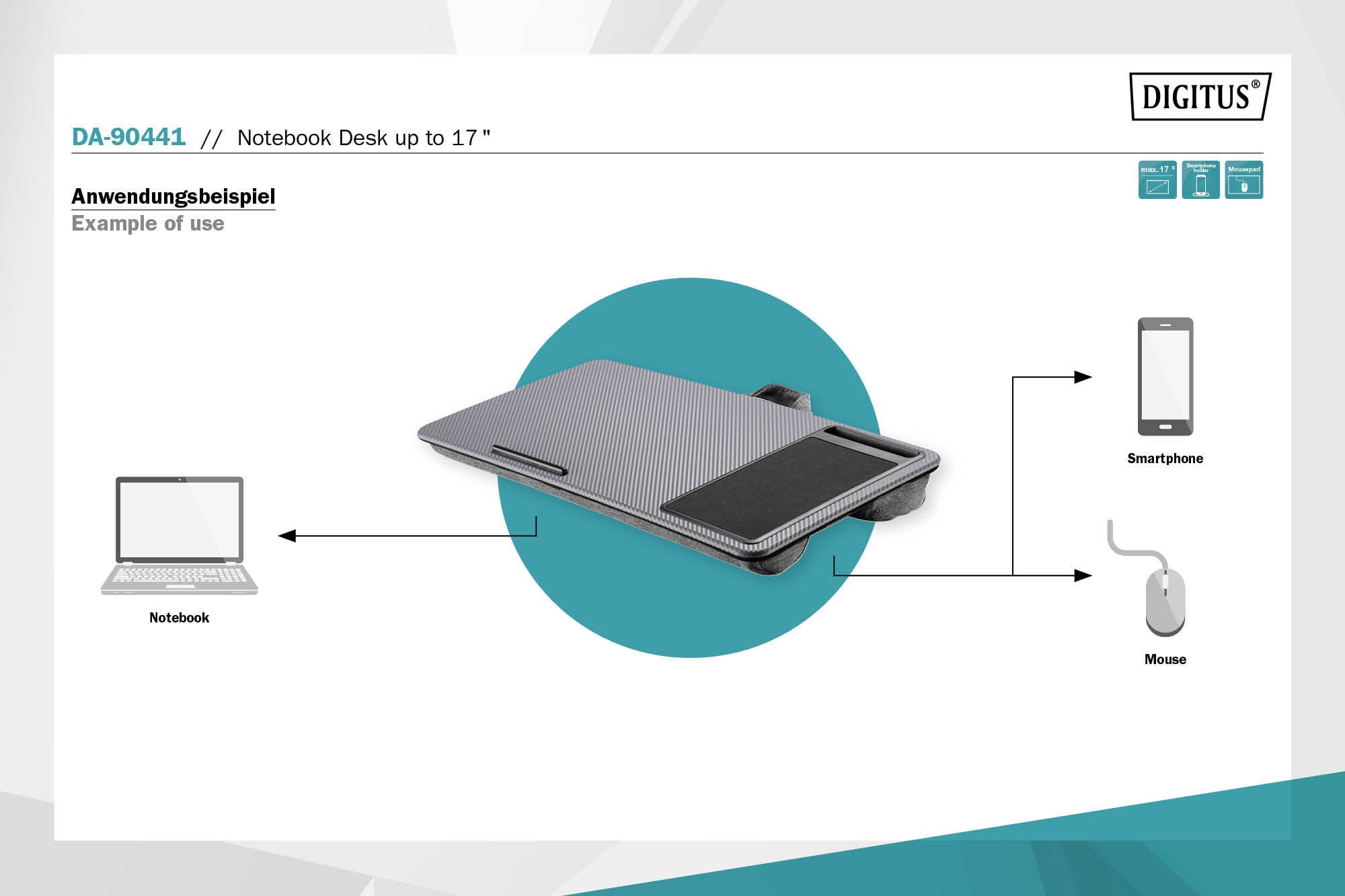 DIGITUS Notebook Desk / Workstation