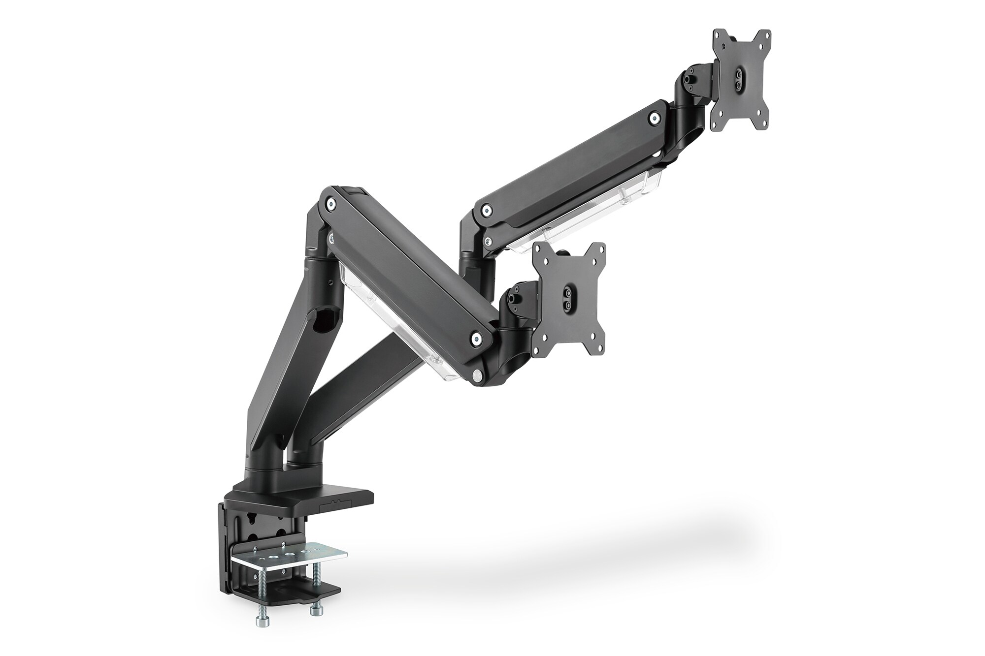 DIGITUS Universal Dual Monitorhalter mit Gasdruckfeder und Klemmbefestigung