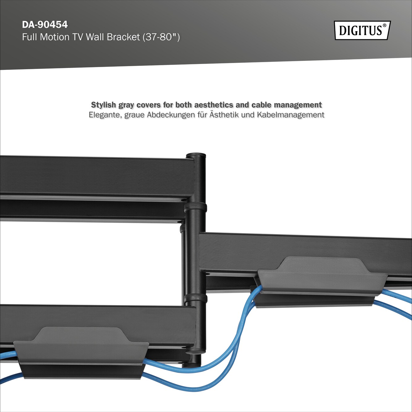 DIGITUS Full Motion TV-Wandhalterung (37-80")