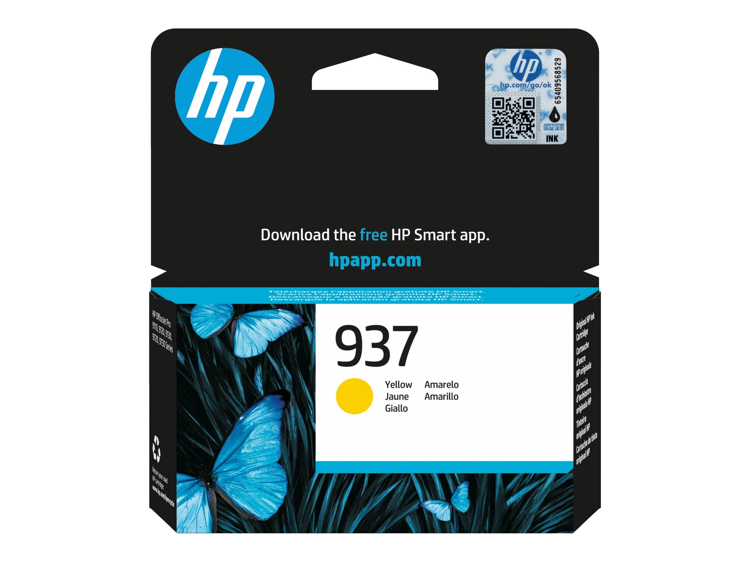 HP 937 / 4S6W4NE Original Druckerpatrone Gelb Instant Ink